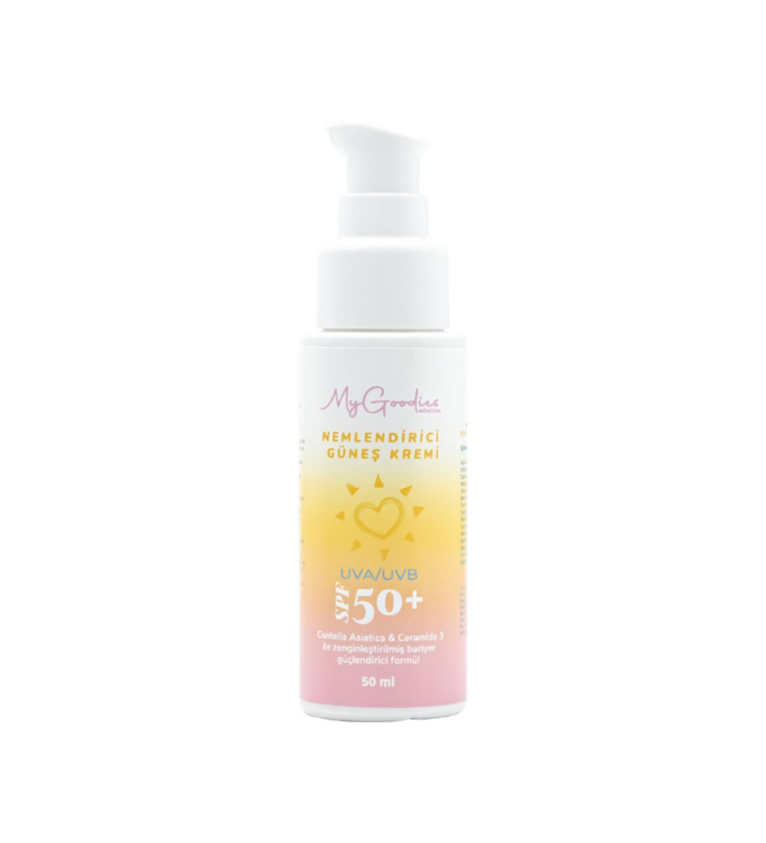 My Goodies Solutions Moisturizing 50 Spf Sunscreen 50ml With Centella Asiatica & Ceramide 3