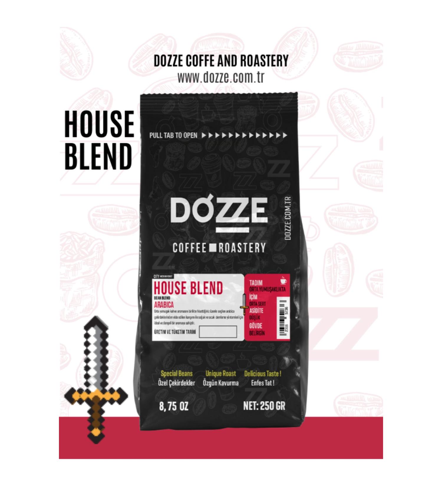 Dozze 250gr House Blend Blend Coffee Beans