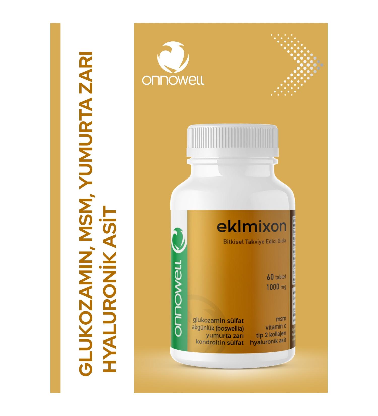 onnowell Eklm xon - Glucosamine Sulfate Collagen Hyaluronic Acid Containing Supplementary Food
