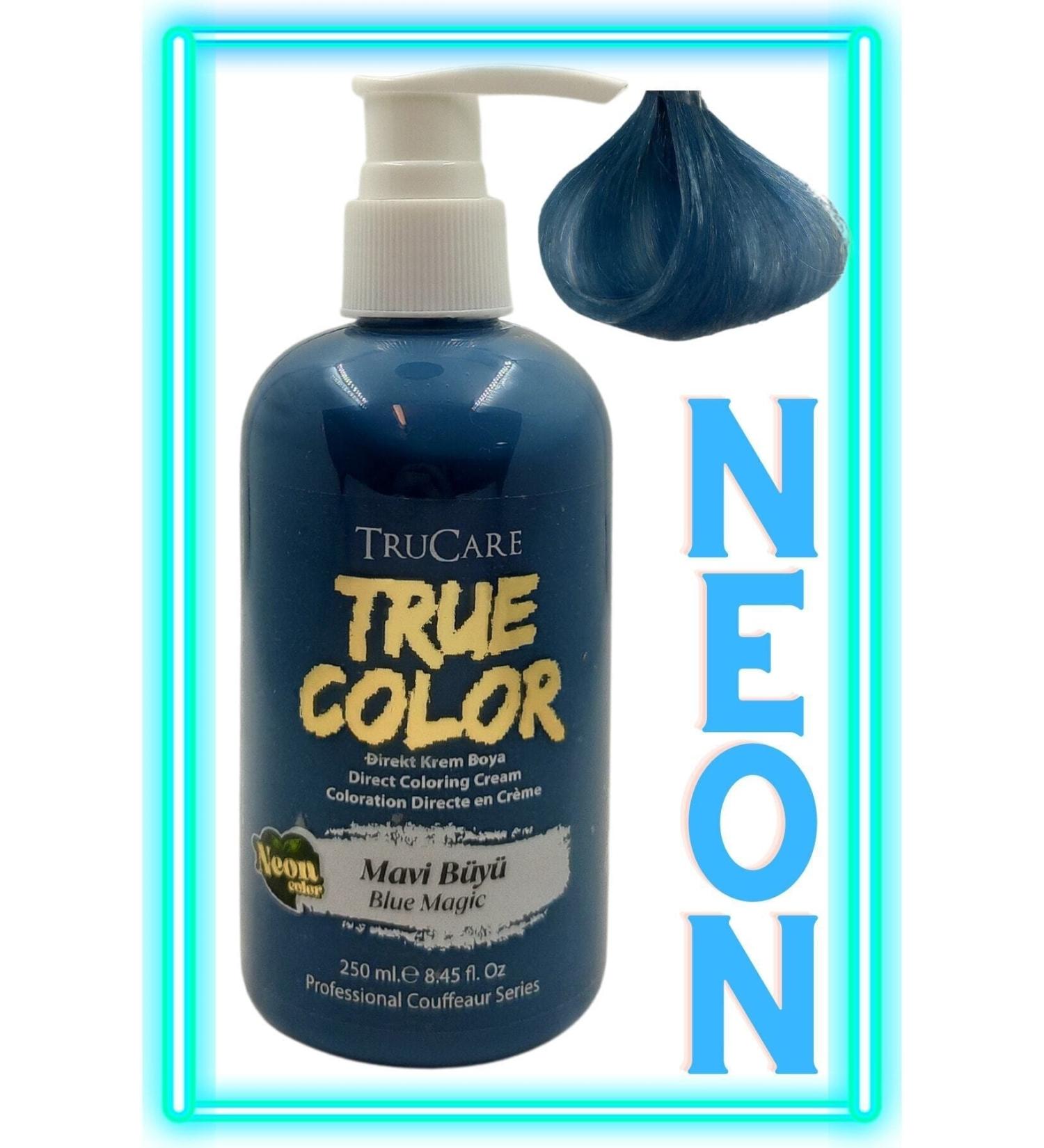 Trucare Truecolor Color Neon Hair Dye Blue Magic 250 Ml - Buy Online on GoSupps.com