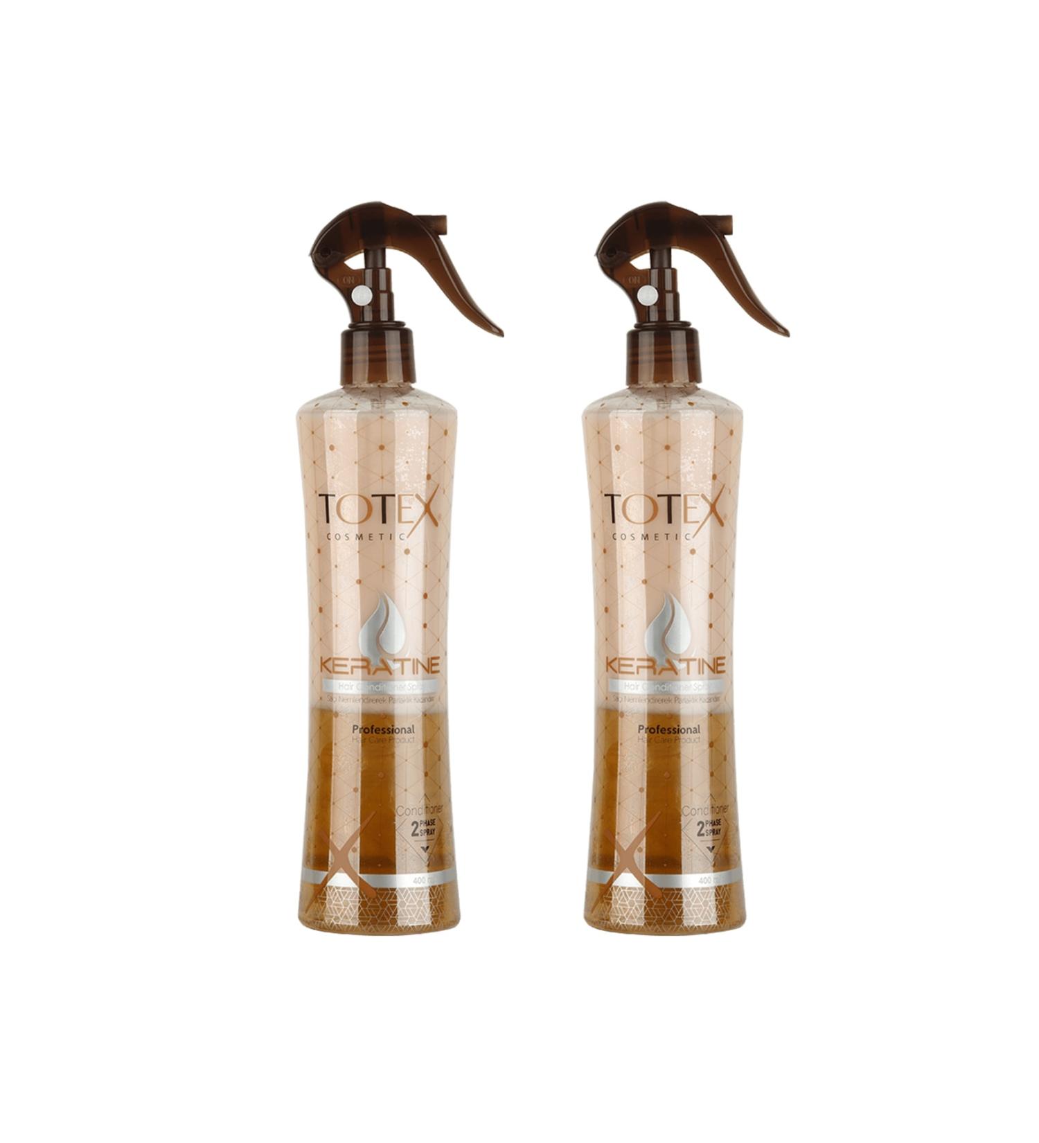TOTEX 2 Phase | Hair Repair | Nourishing | Keratin Blow Dry Water 400 ml (Pack of 2) - Buy Online on GoSupps.com