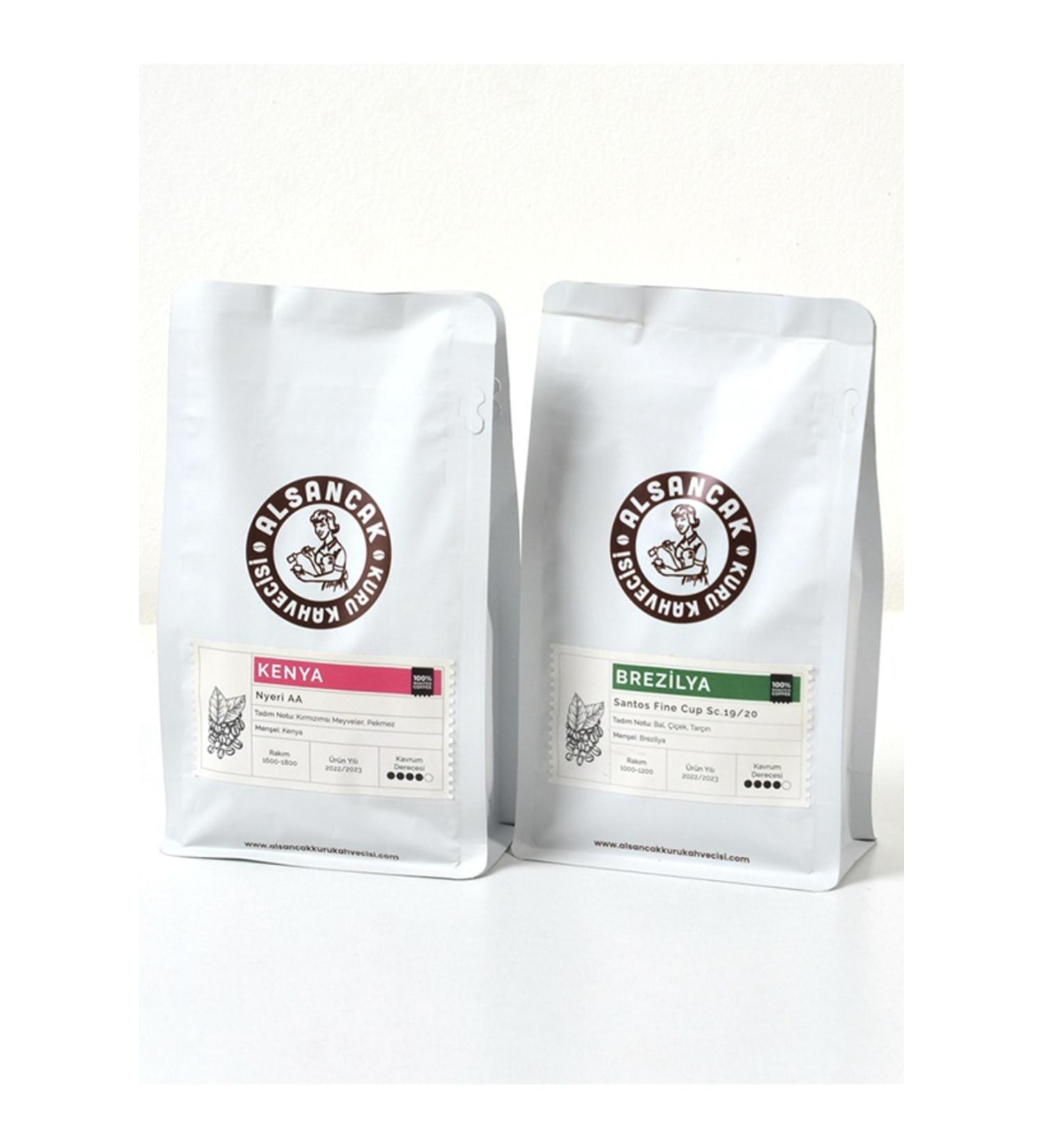 Alsancak Kuru Kahvecisi Since 1967 Kenya and Brazil Intensely Flavored Filter Coffee Pair