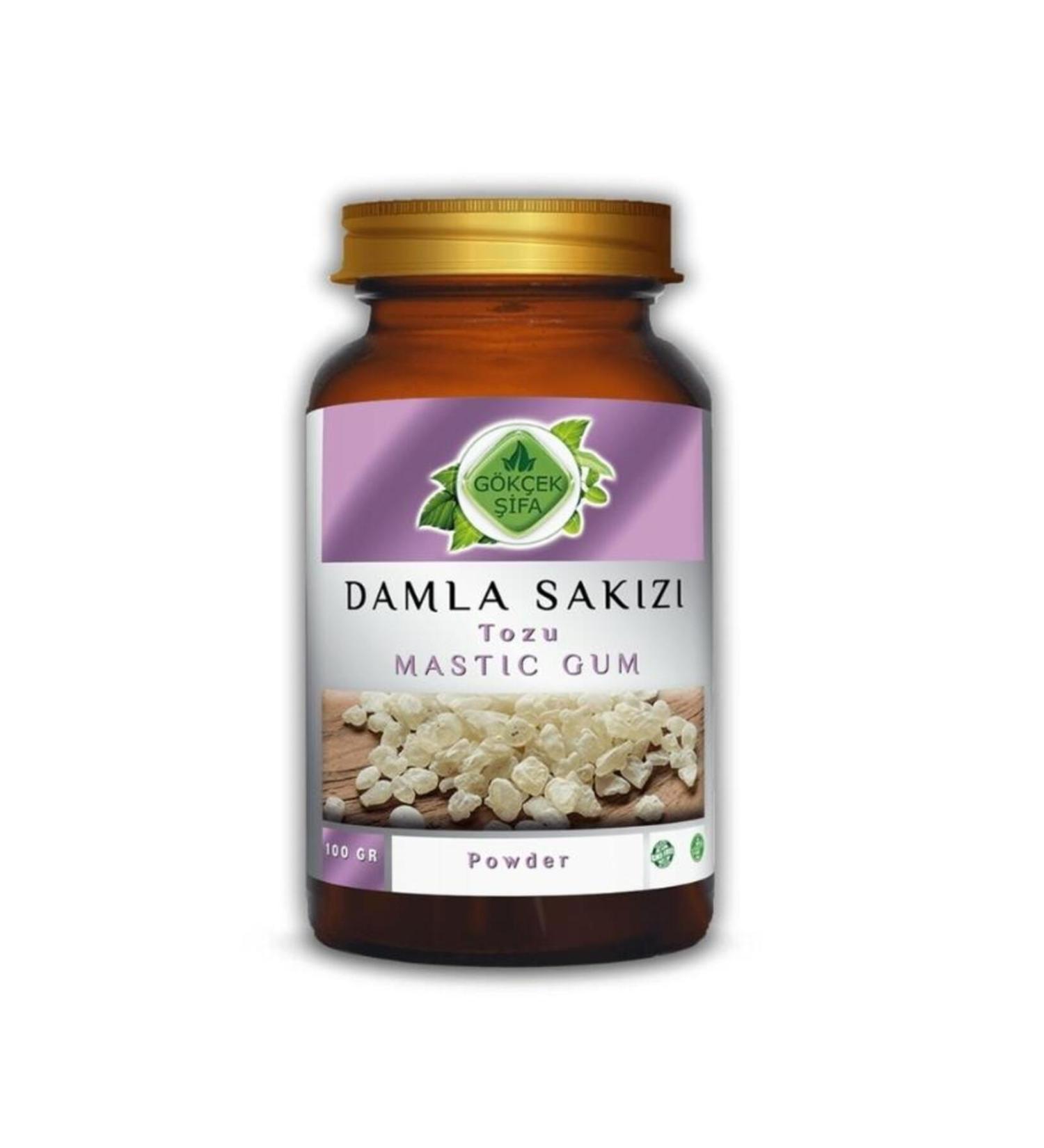 Gokcek Healing Mastic Gum Powder (MAST C GUM POWDER) 100 gr Glass Jar