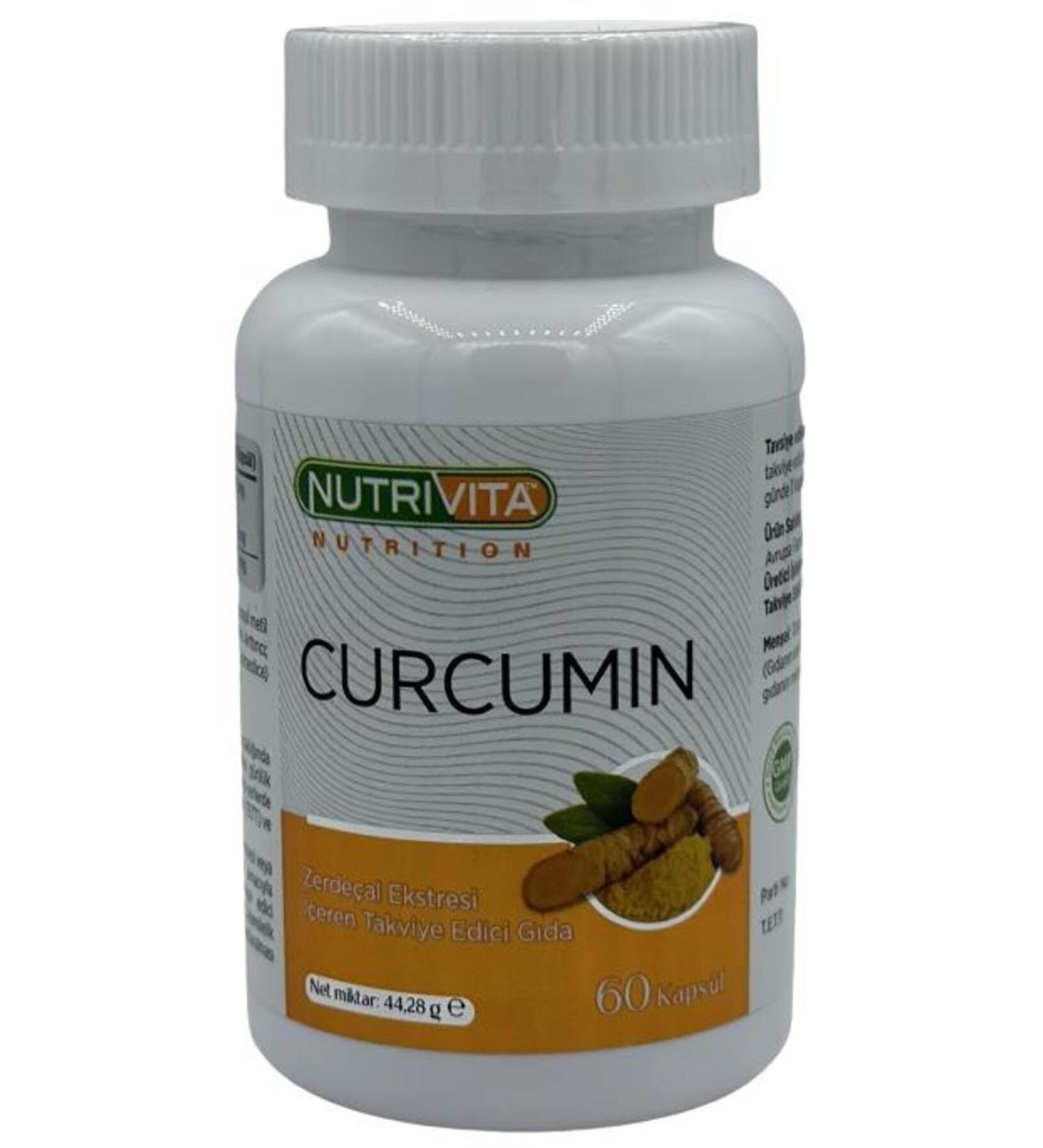 Nutrivita Nutrition 60 Capsules Turmeric Extract Curcumin Piperine