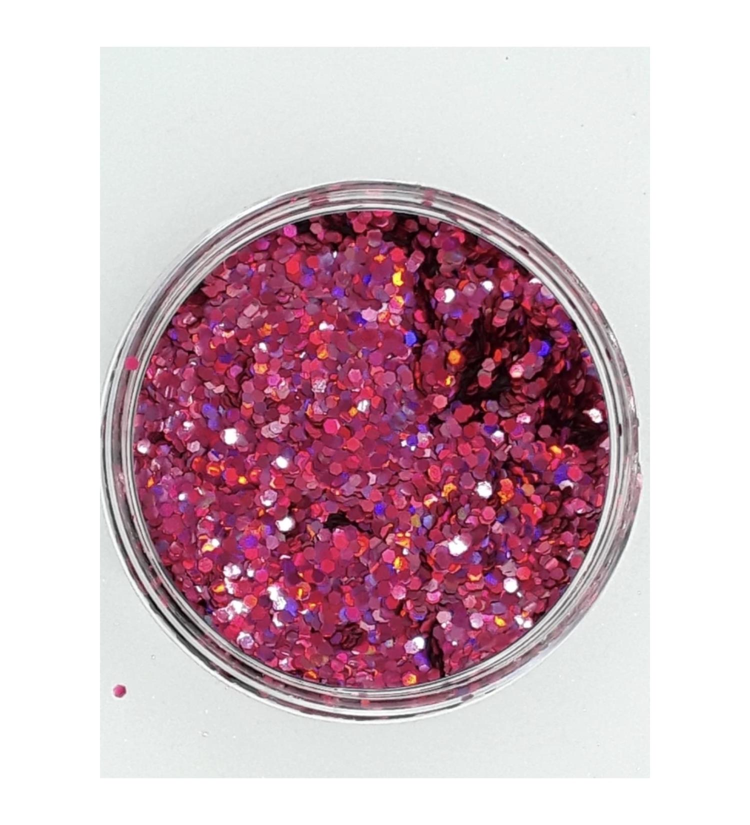 The Beauty Band Fuchsia Gel Glitter - Face and Body Glitter - Makeup Glitter