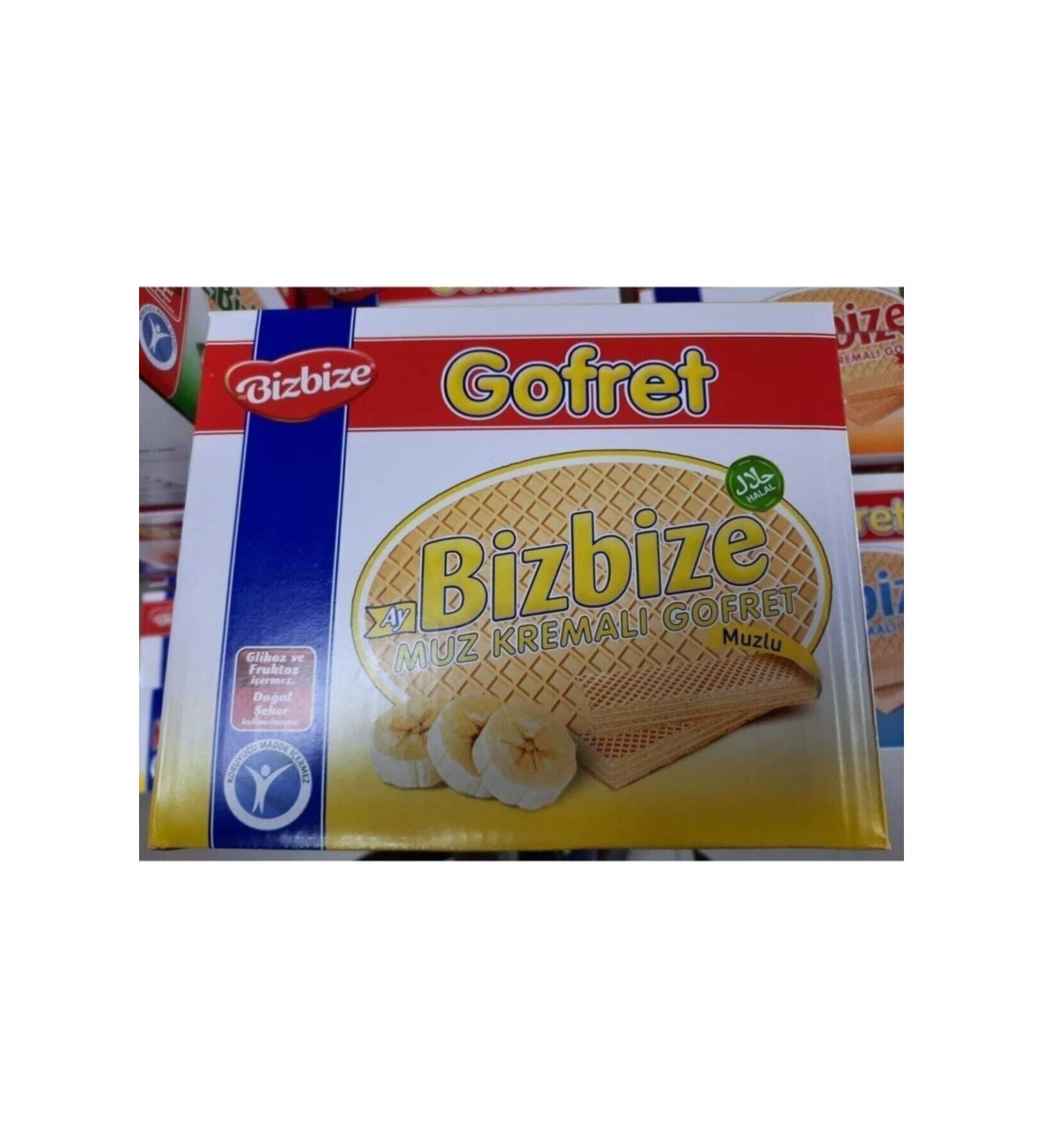 Bizbize Wafer Banana Cream Wafer 1000 gr
