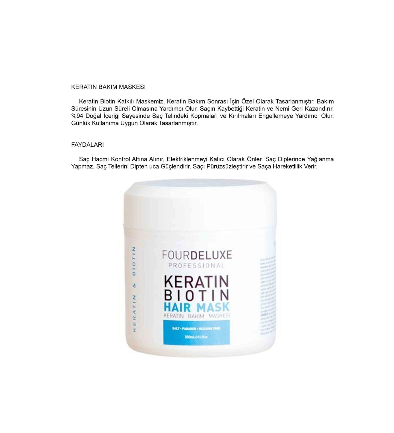 FourDeluxe Keratin Biotin Hair Mask
