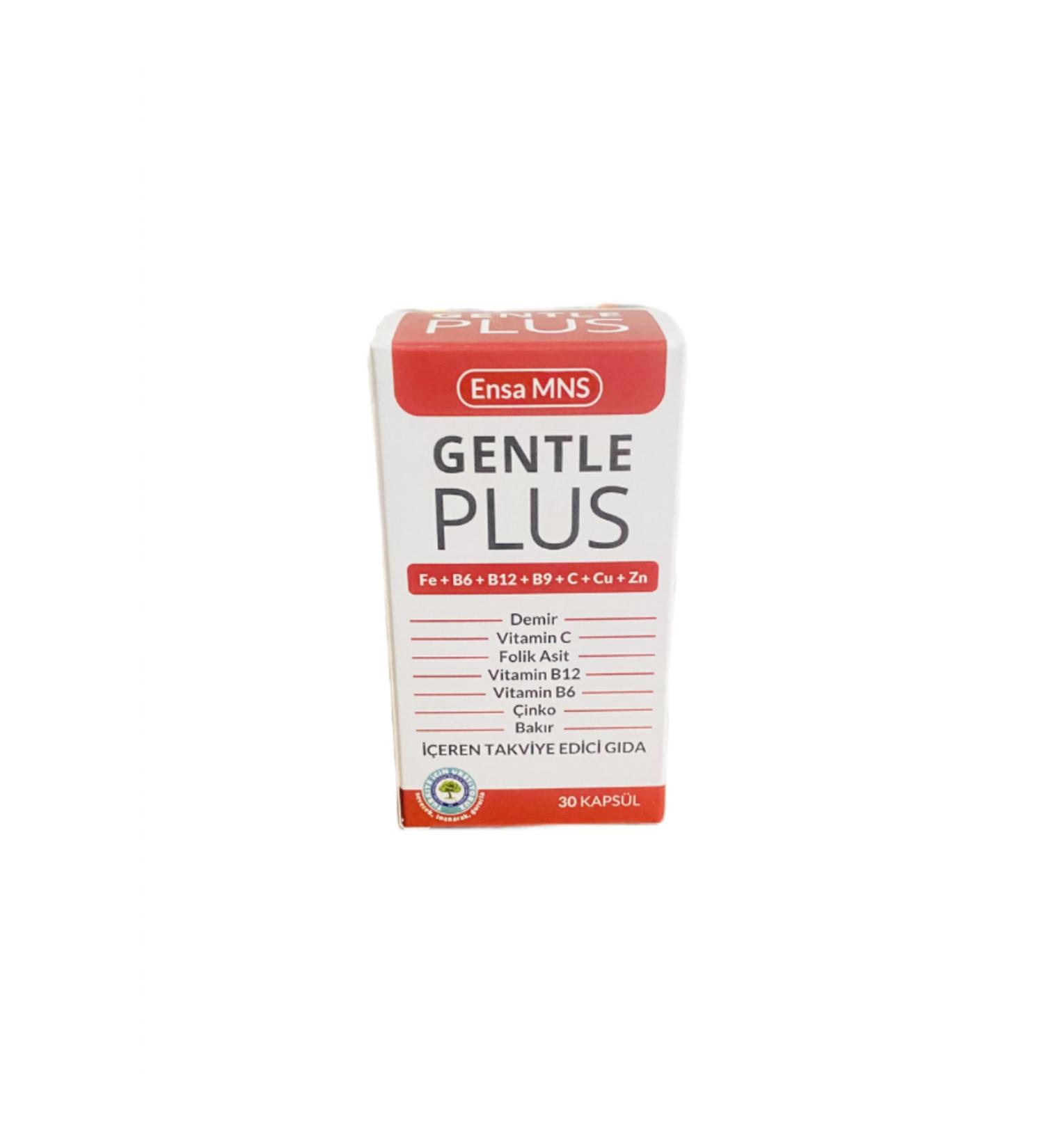 ENSA MNS Gentle Plus Iron Vitamin C and Folic Acid Supplementary Food 30 capsules