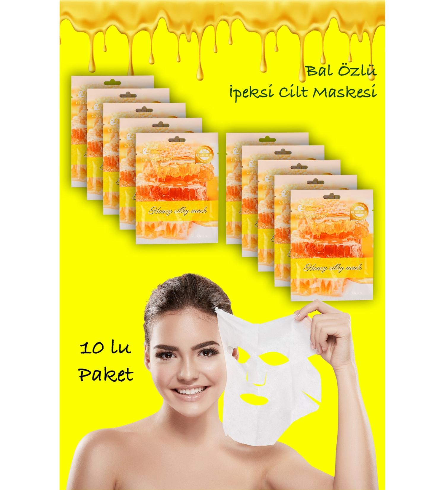 Xolo 10 Pieces Honey Silk Moisturizing Repair Oil Whitening Skin Care Face Mask XLM96