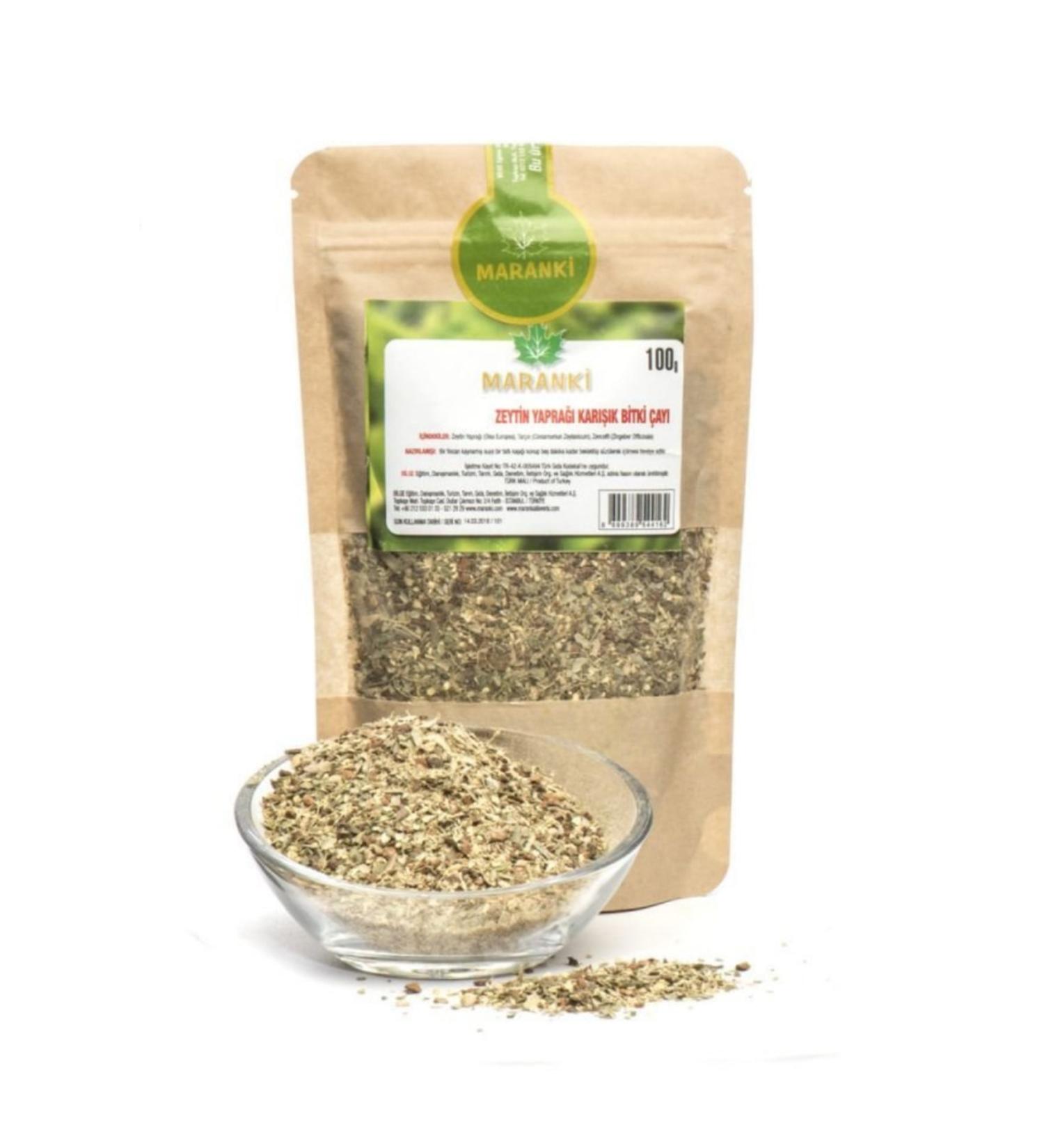 Maranki Olive Leaf Mix Transparent Bag 100 gr