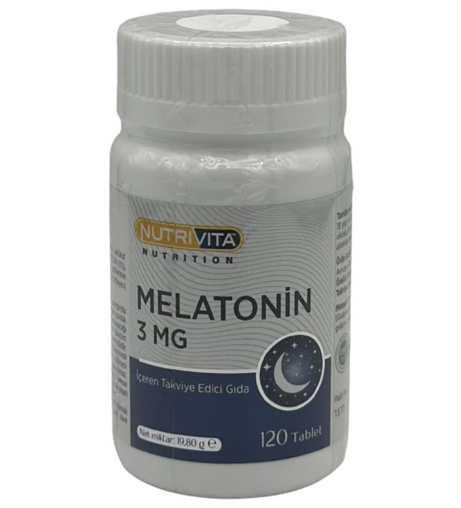 Nutrivita Nutrition Melatonin 3 Mg 120 Tablets