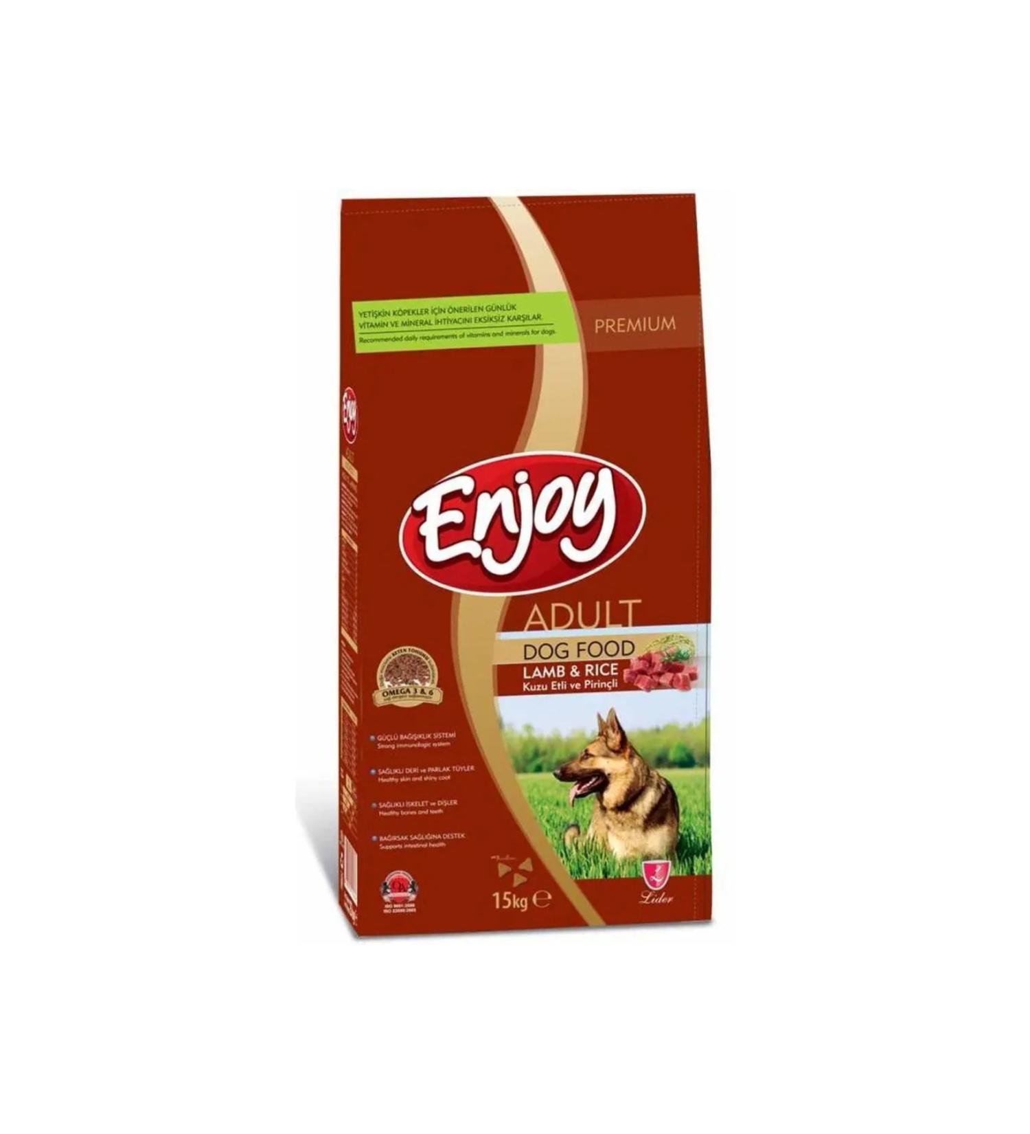 Enjoy Lamb Meat Rice Adult Dog Food 10 kg