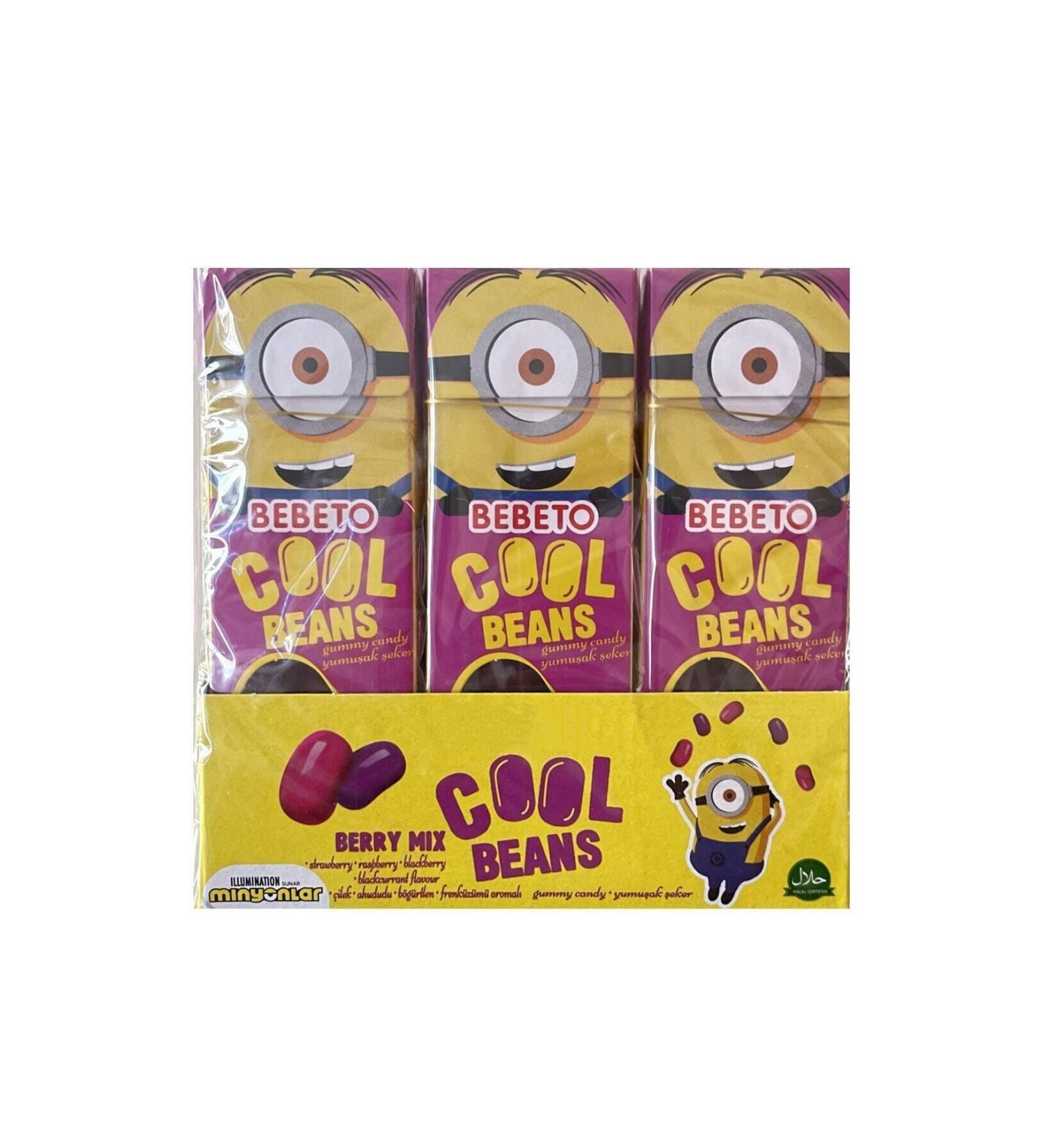 BEBETO Minions Cool Beans Jelly Berry Mix 30 gr x 12 Pieces