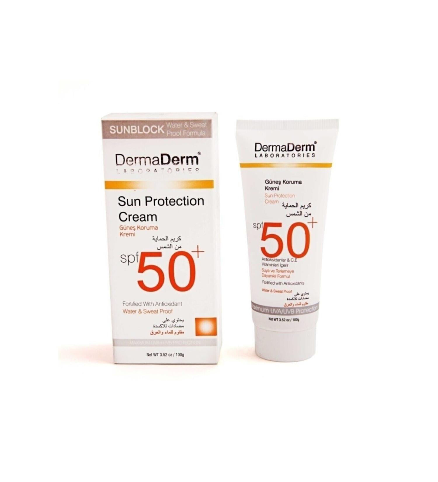 DermaDerm Spf 50+ Factor Sun Cream Dermatological Series Production 05/18