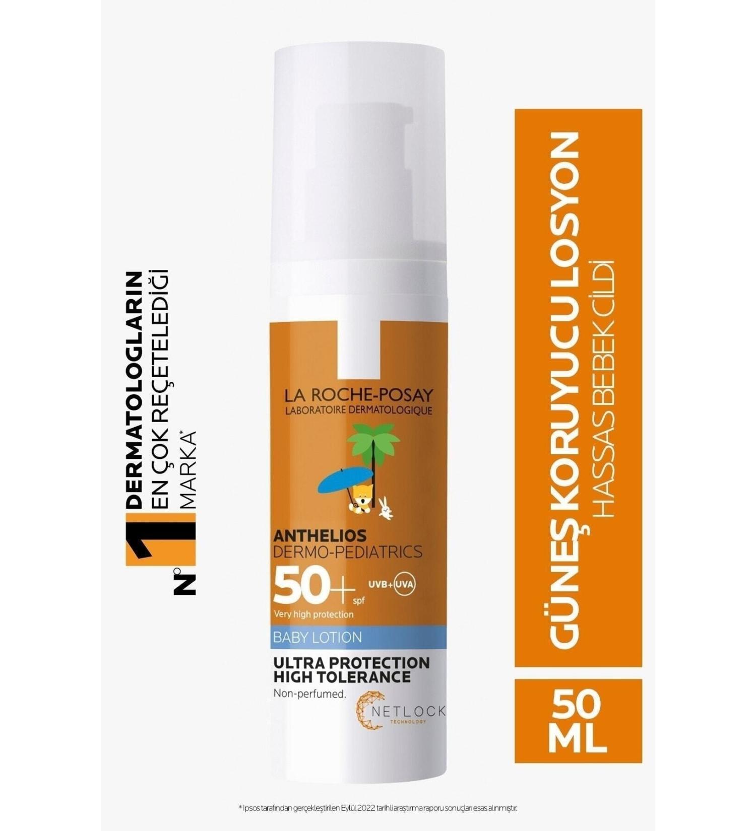 La Roche Posay Sun Protection Lotion Suitable For Baby Skin Against Uva Uvb Rays 50ml..LRPosay.