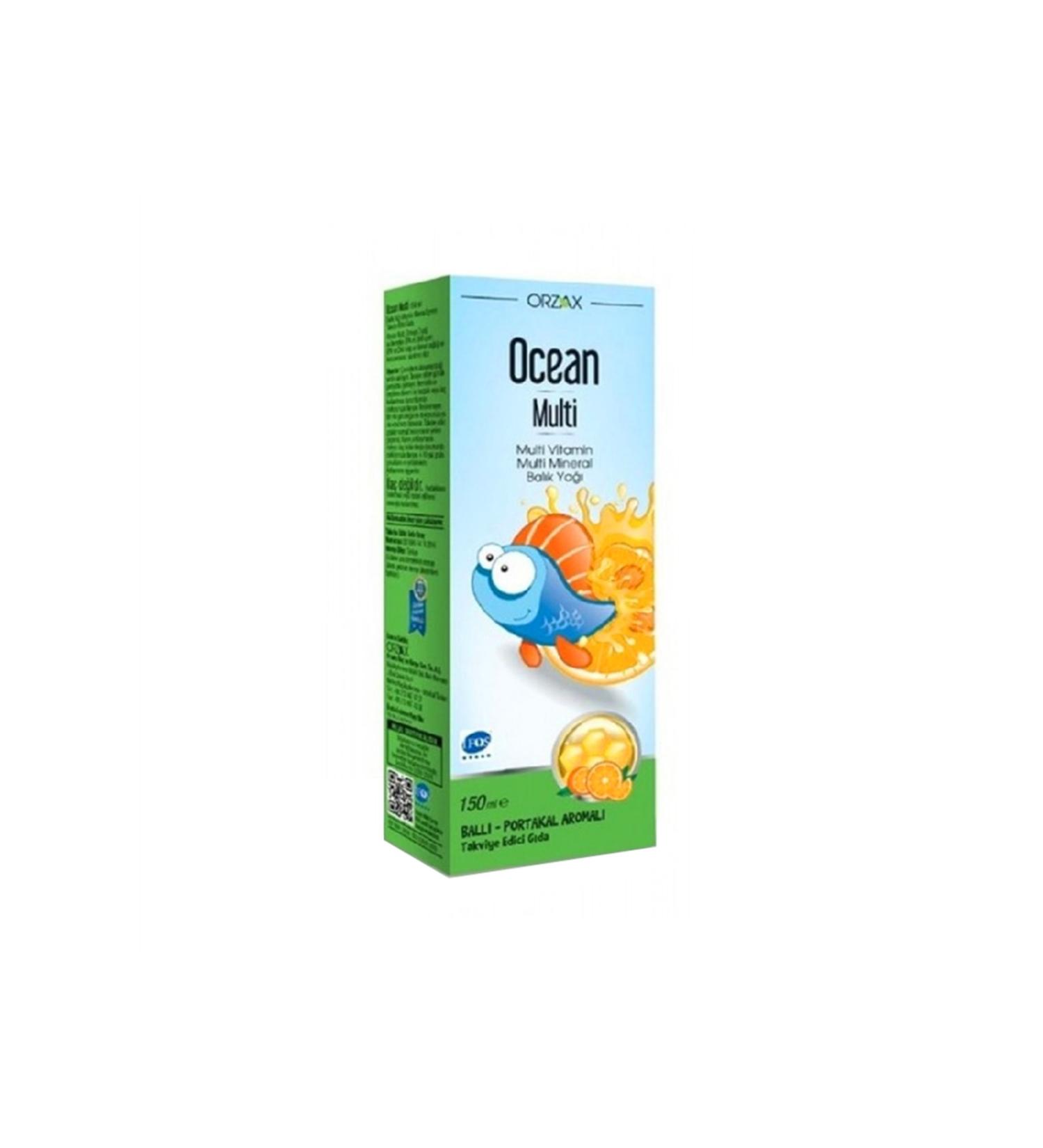 Orzax Ocean Multi Honey Orange 150 ml Syrup