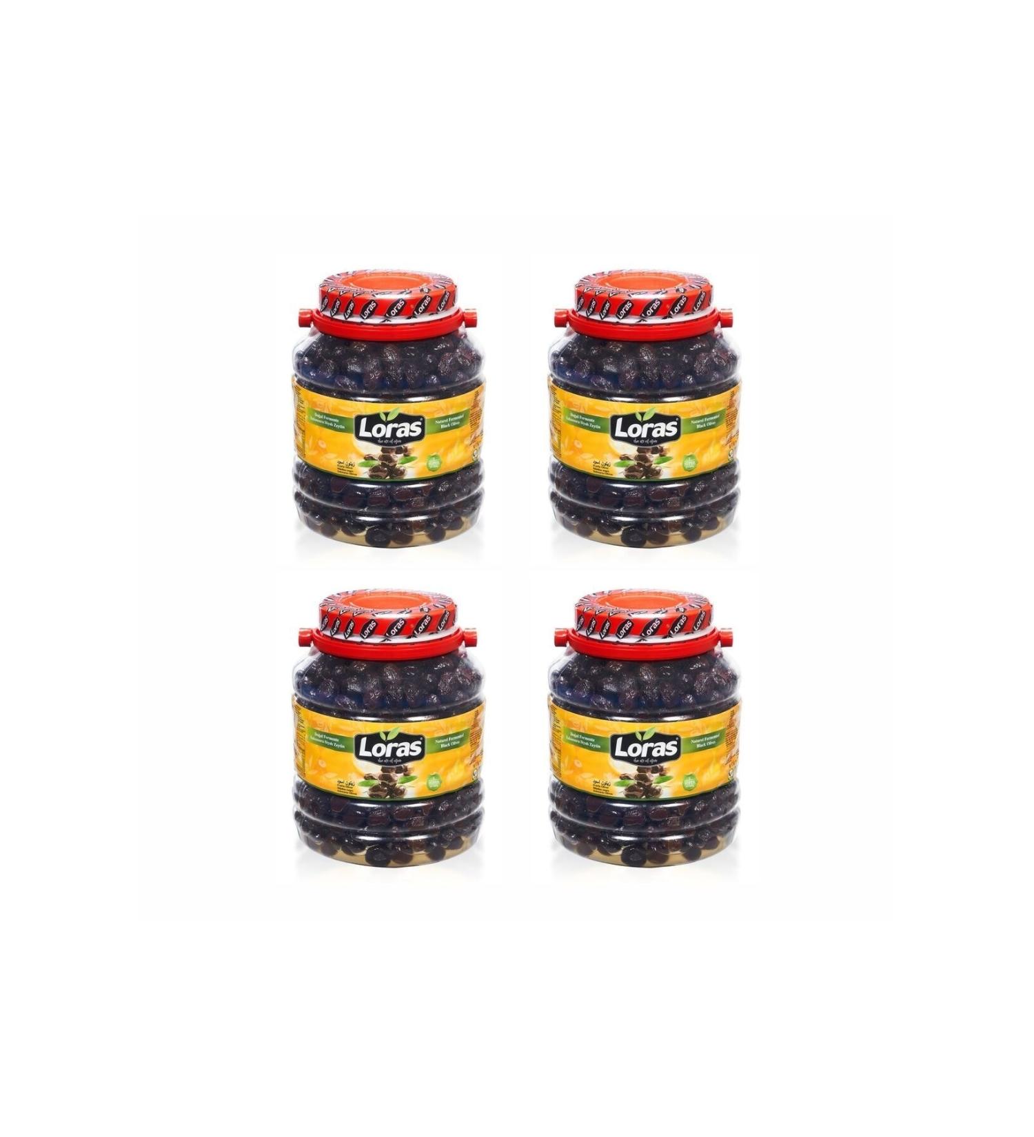 loras olive Loras Gemlik Black Olive Pet Super 2000 gr 4-pack (291-320)