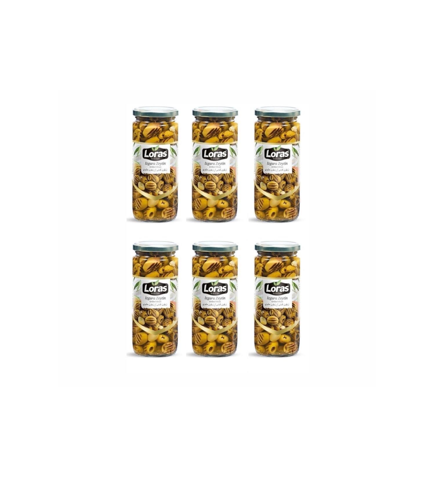 loras olive Loras Grilled Green Olives 300 gr 6-pack (201-230)