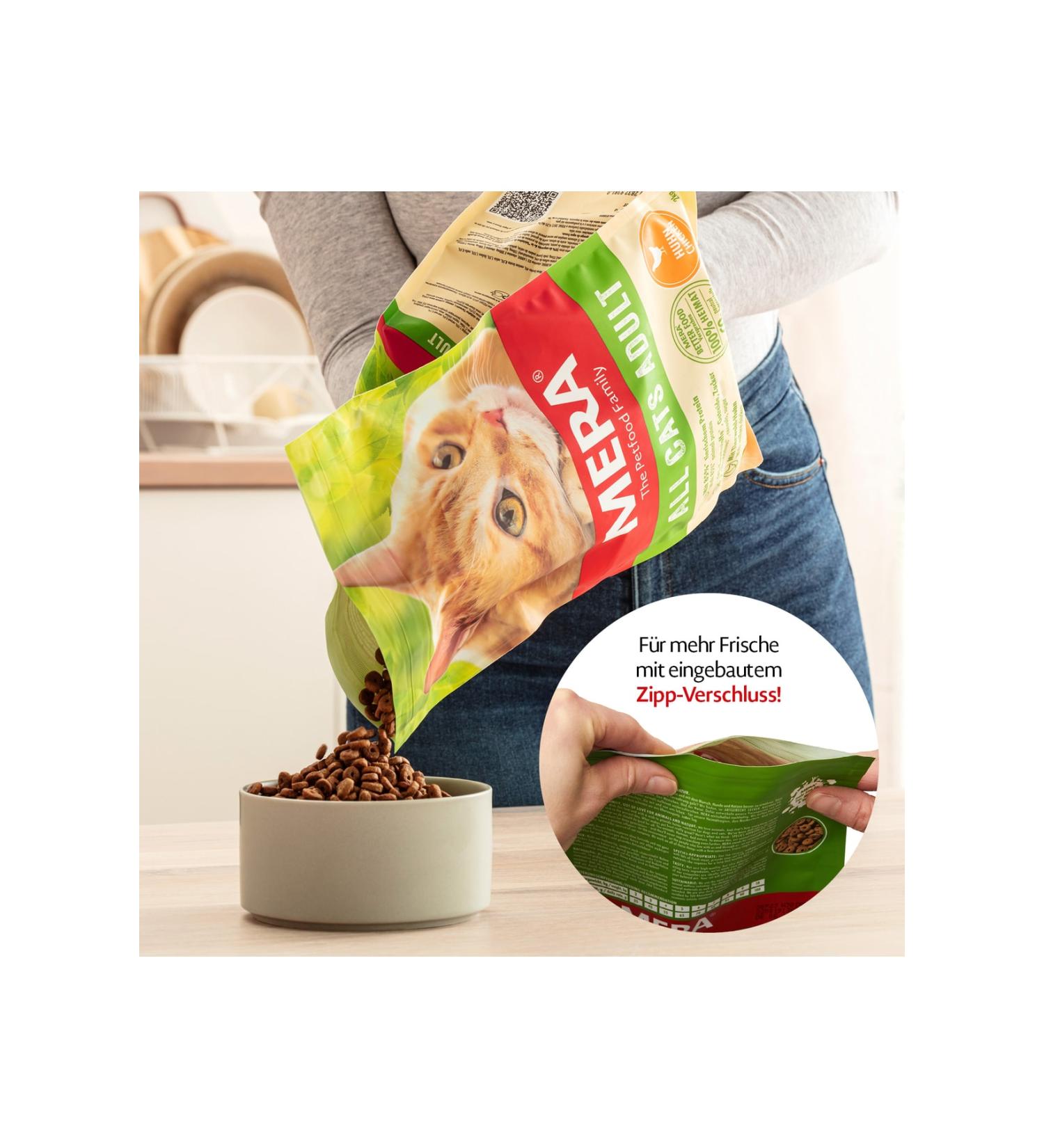 Mera The Petfood Family Mera All Cats Grain-Free Salmon 2 kg Adult Cat Food