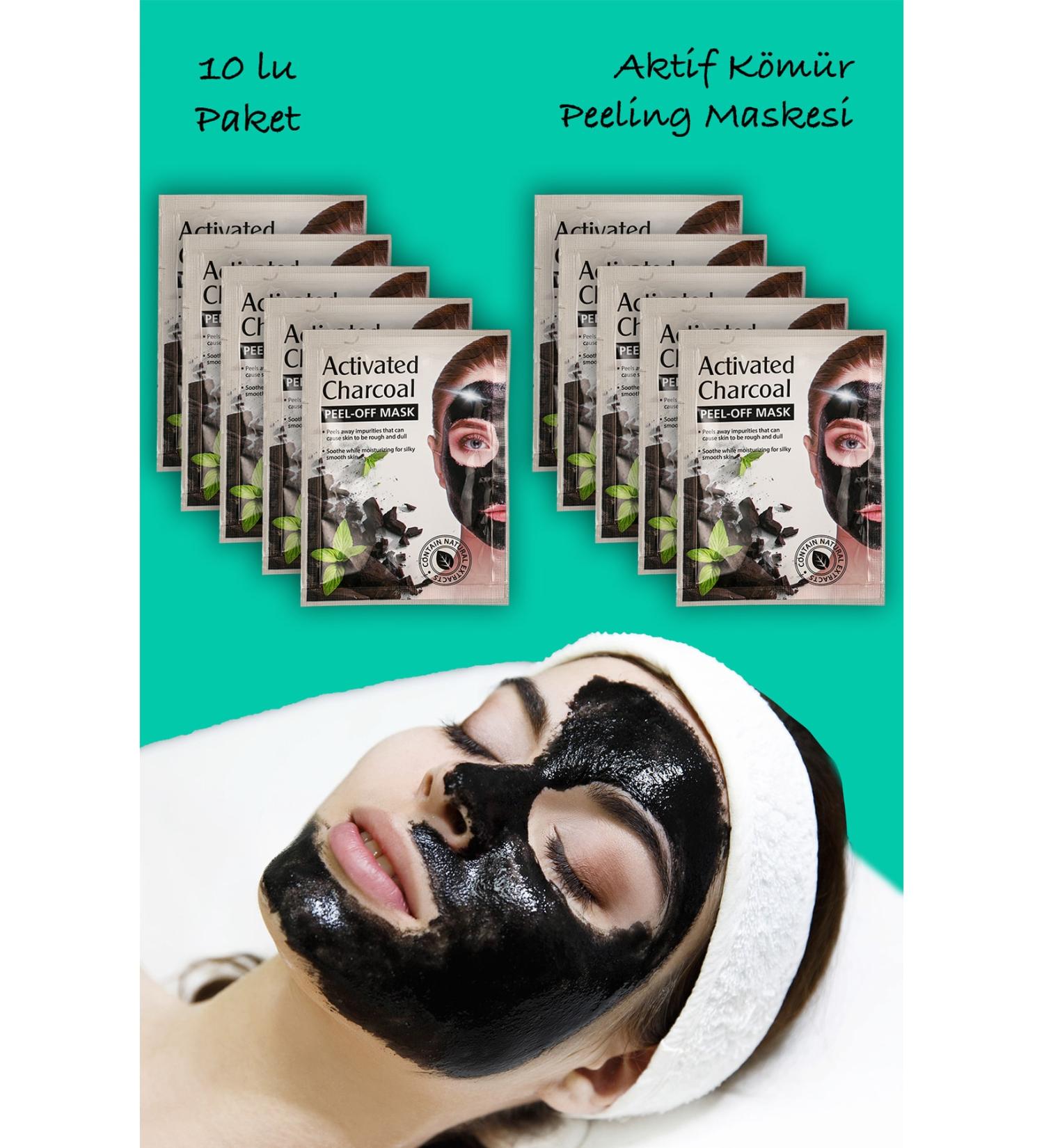 Xolo 10 Pieces Blackhead Mask Active Charcoal Cure Applyable Face Mask XLM1332