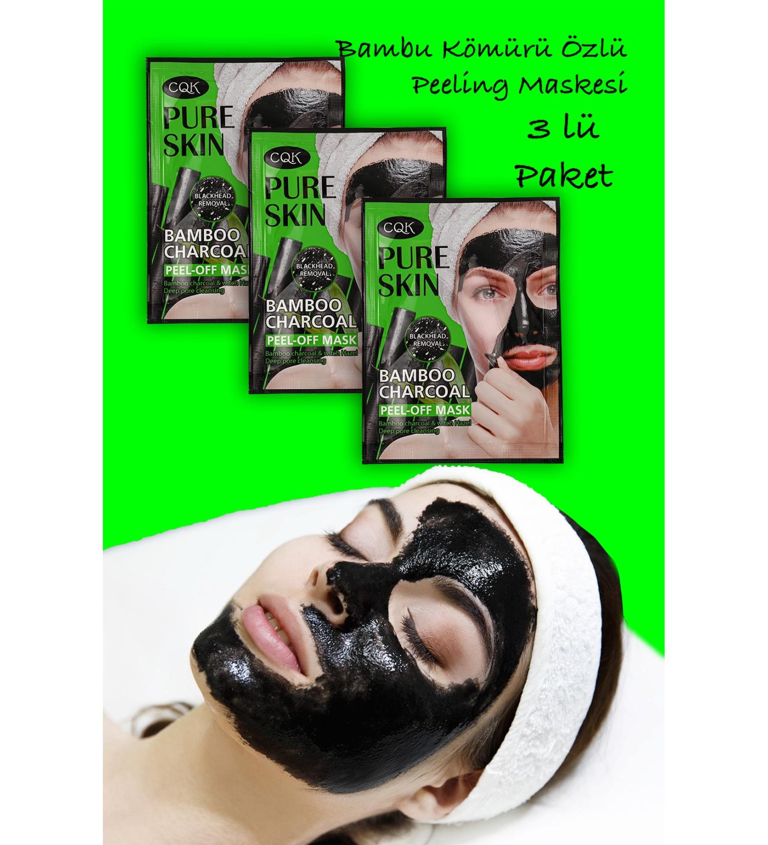 Uniquem 3 Pieces Blackhead Mask Bamboo Charcoal Cure Spreadable Face Mask Bamboo Charcoal Xlm1325