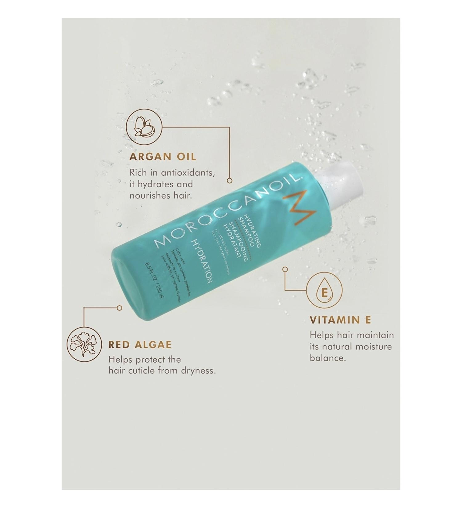 Moroccanoil Moisture Balancing Hair Shampoo for Daily Use: Hydration 250 ml ECBeauty!W797