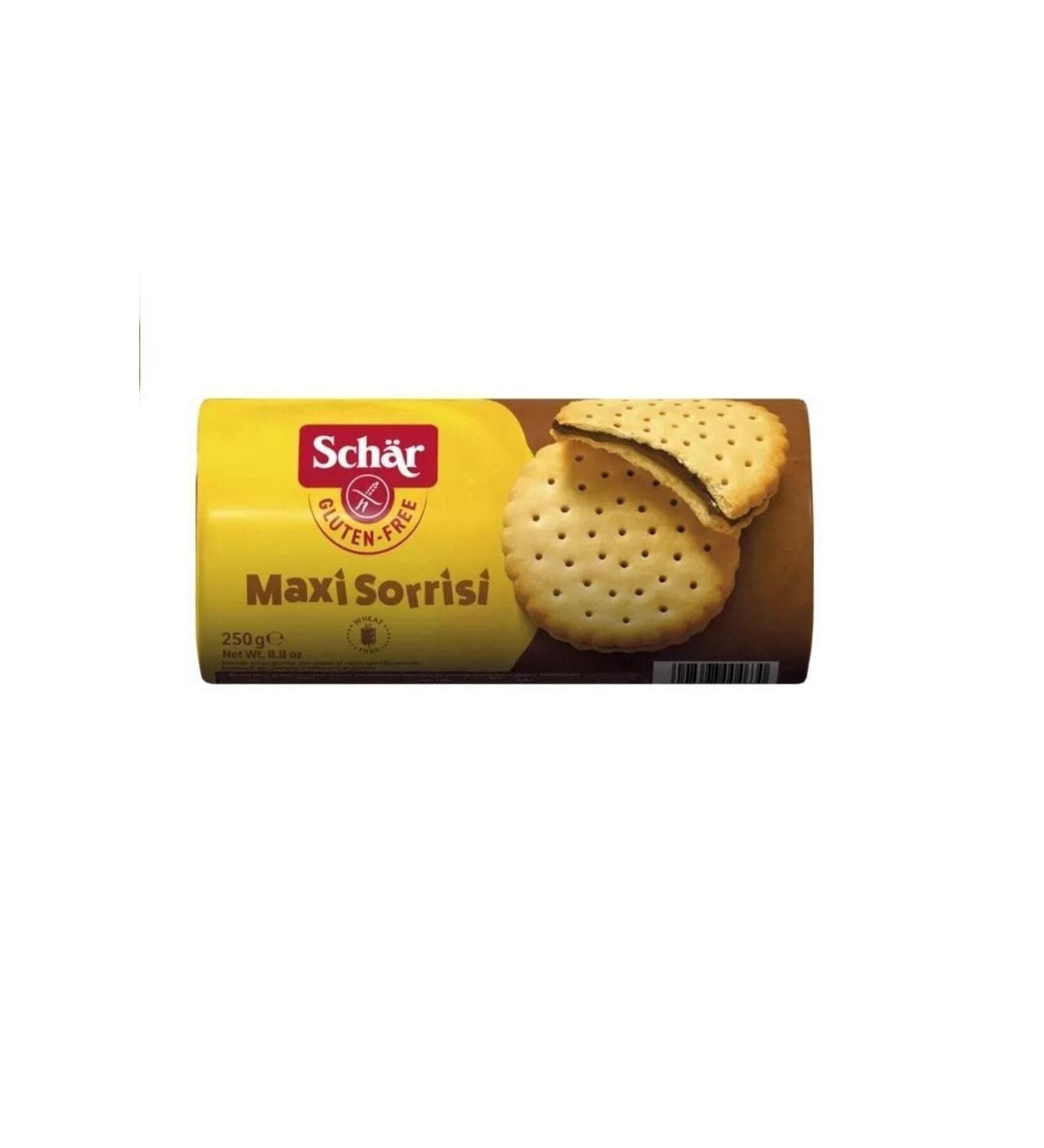 Schar Maxi Sorrisi 250g Gluten Free Cocoa Cream Biscuit