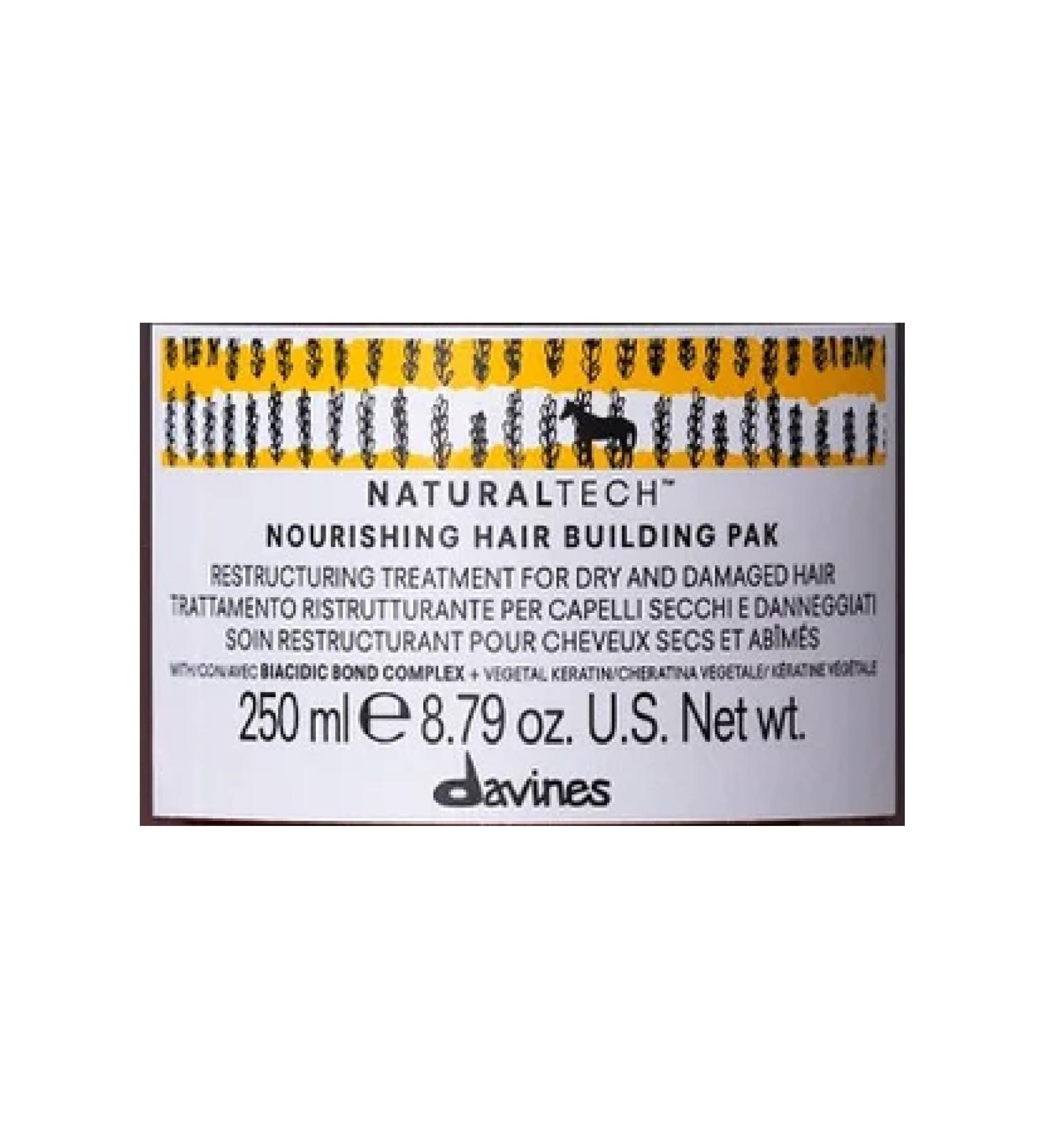 Davines Nourishing Damaged Dry Hair Mask - Hair Building Pak 250 ml (Keratin content)