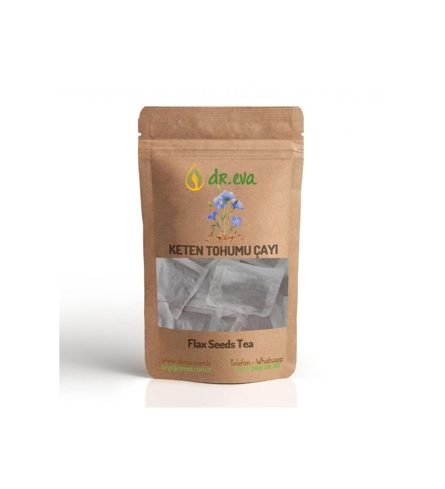 DR EVA Natural Flaxseed Tea - 100 Filtered Bags