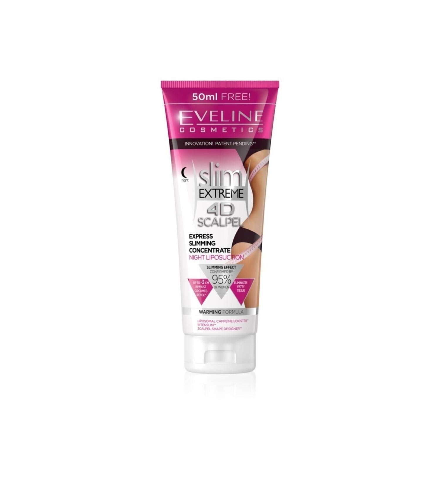 Eveline Cosmetics Eveline Slim Extreme 4d Scalpel Express Concentrated Night Liposuction Cream 250ml - Buy Online on GoSupps.com
