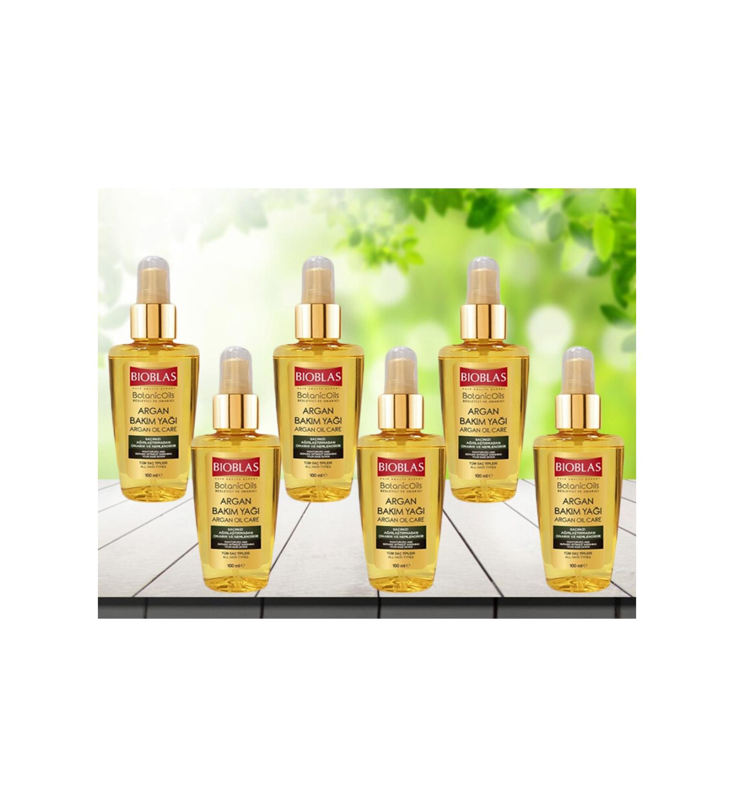 Bioblas Botanic Oils Nourishing and Repairing Argan Hair Care Oil 100 ml 6 pieces
