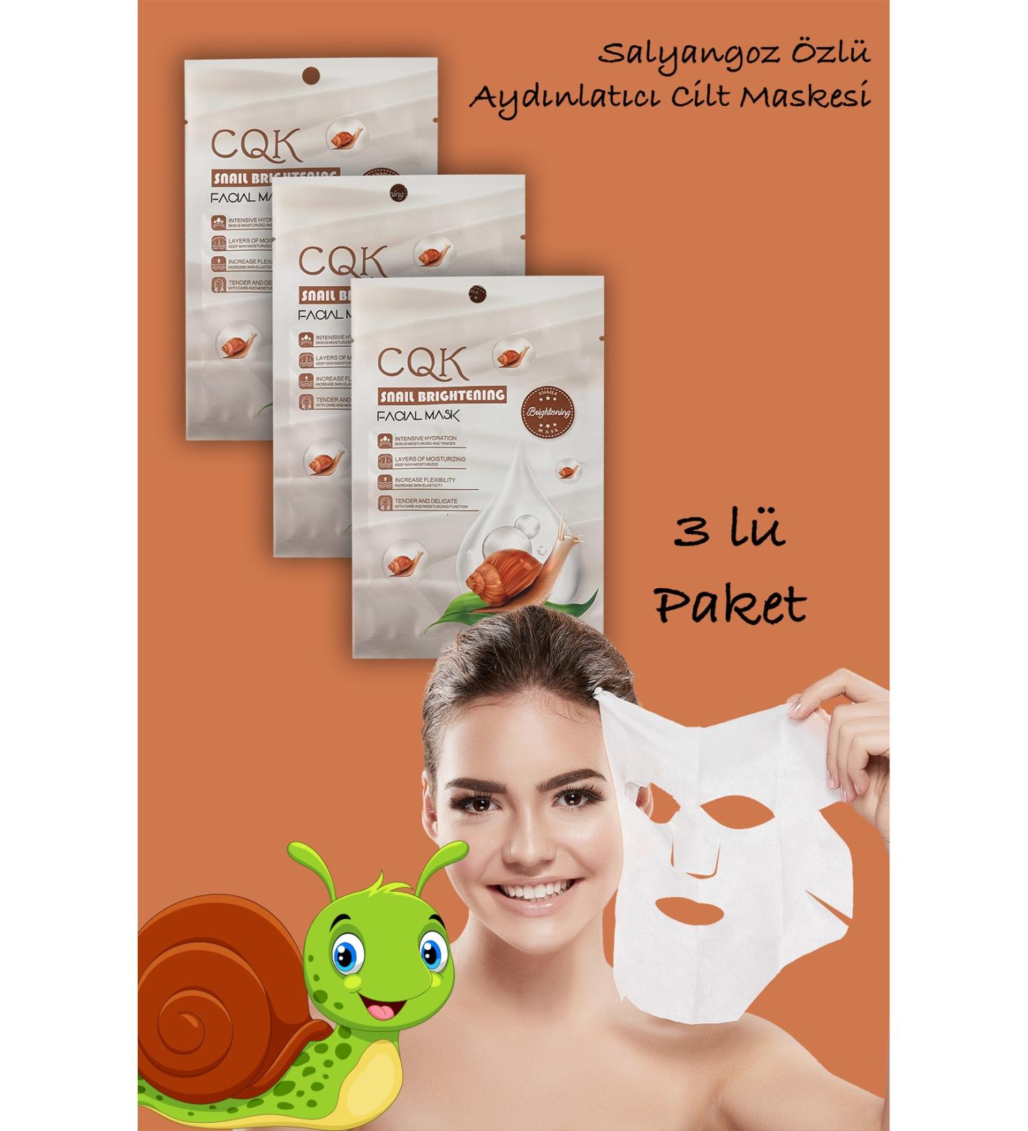 Xolo 3 Piece Snail Mask Brightening Intensive Hydration Centella Asiatica Extract XLM106