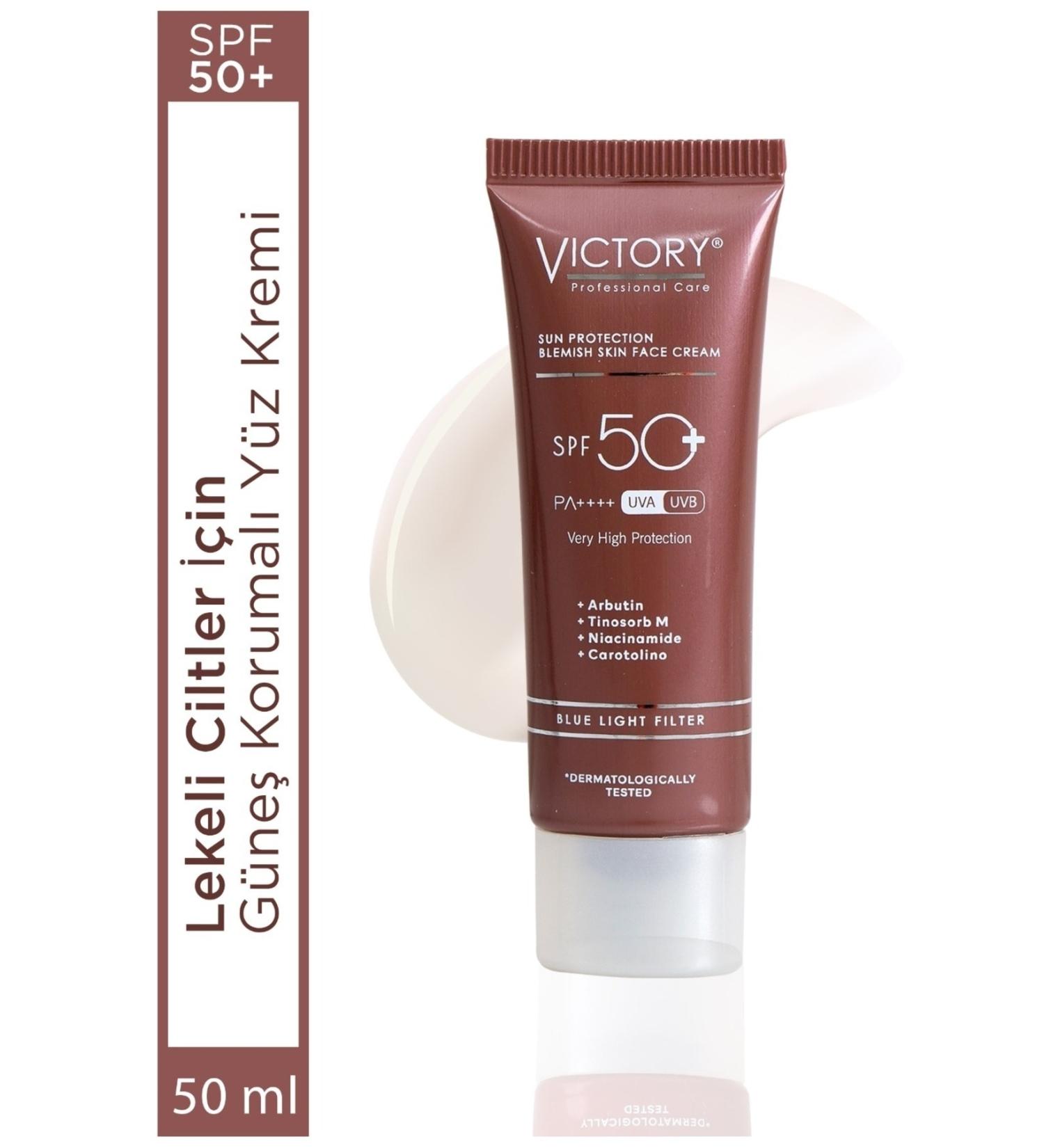 Victory Spf50+ Face Sunscreen Anti-Spot Water Based Blue Light Filter 50 Ml - Buy Online on GoSupps.com