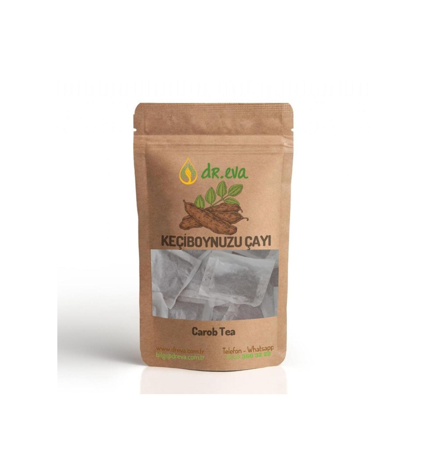 DR EVA Natural Carob Tea - 100 Filtered Bags