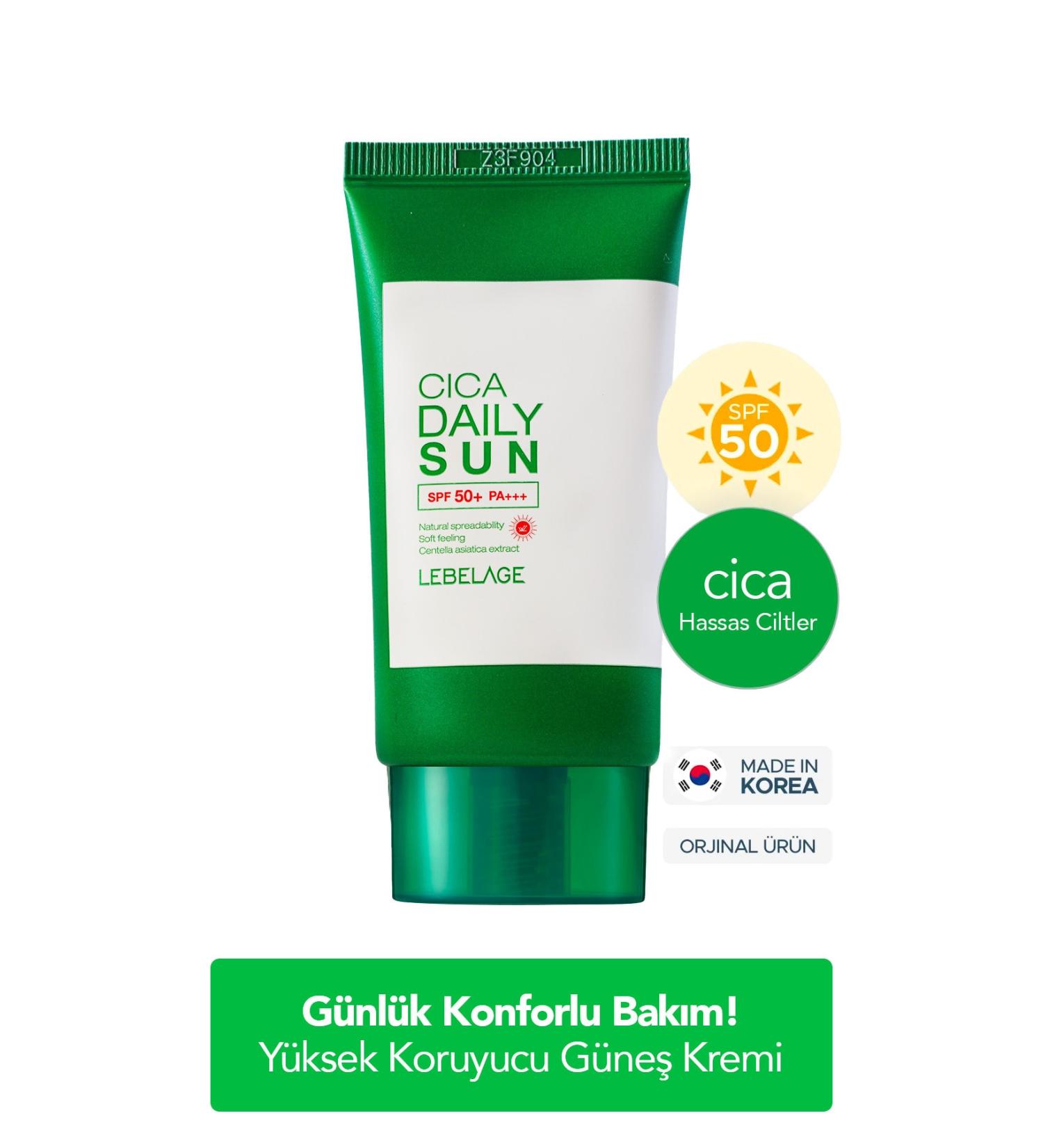 LEBELAGE Daily Sensitive and Comfort Korean Sun Cream Lebelage Cica Daily Sun SPF50+ PA+++ 30ml - Buy Online on GoSupps.com