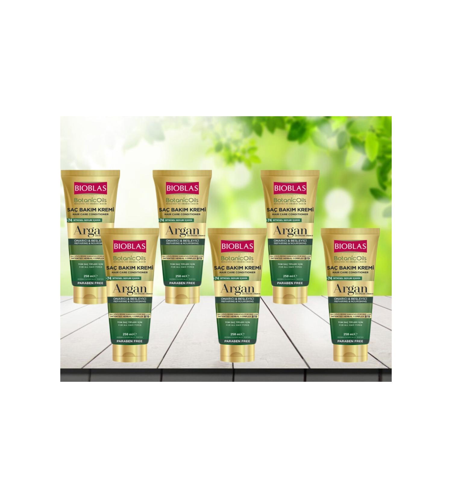 Bioblas Botanic Oils Argan Oil Hair Care Cream 250 ml 6 pieces