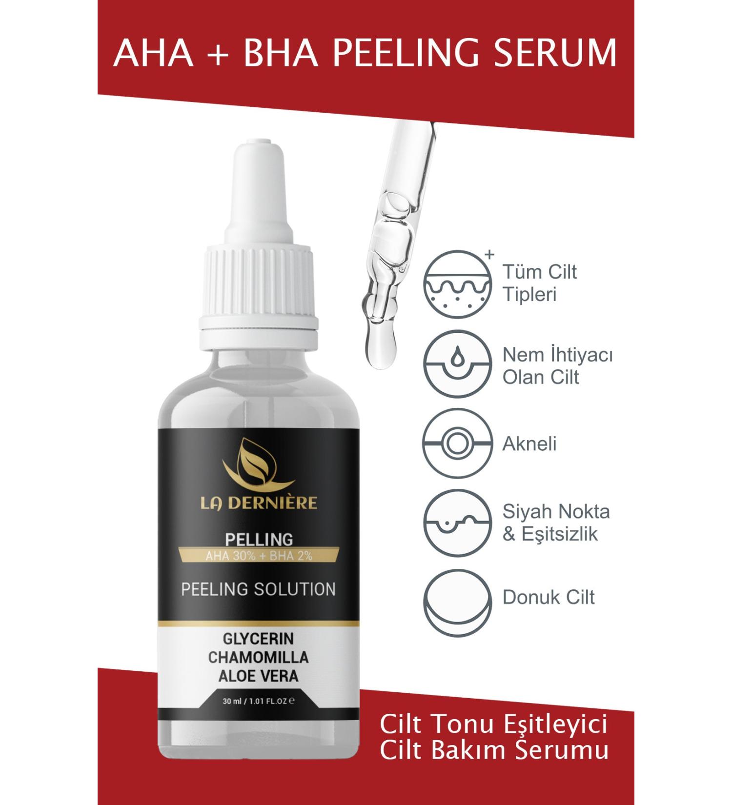 La Derniere Revitalizing Anti-Spot Face Peeling Serum 30 Ml Aha 30% + Bha 2%