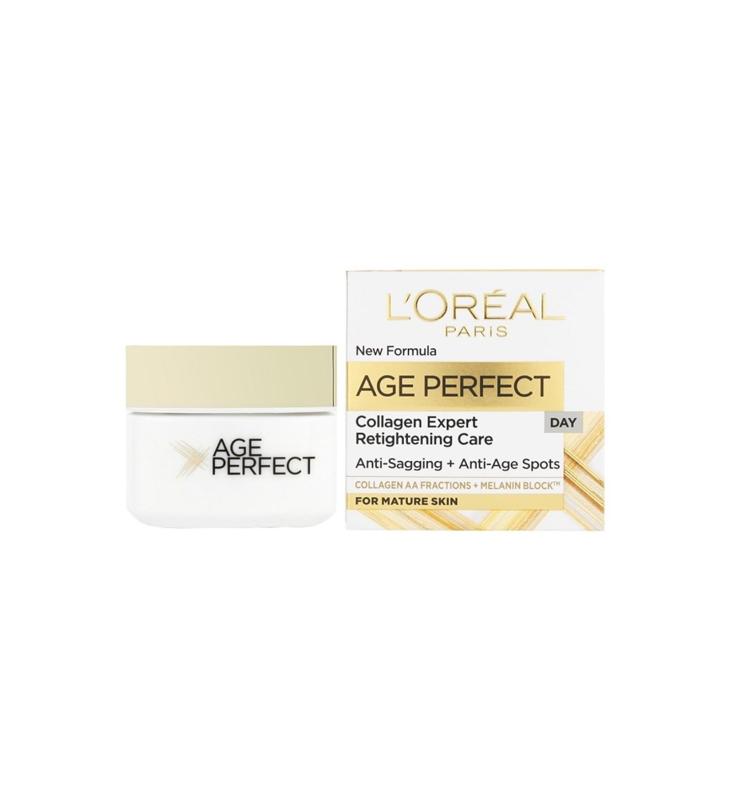 L'Oreal Paris Collagen Anti-Aging Day Cream - Age Perfect 50 ml - Buy Online on GoSupps.com