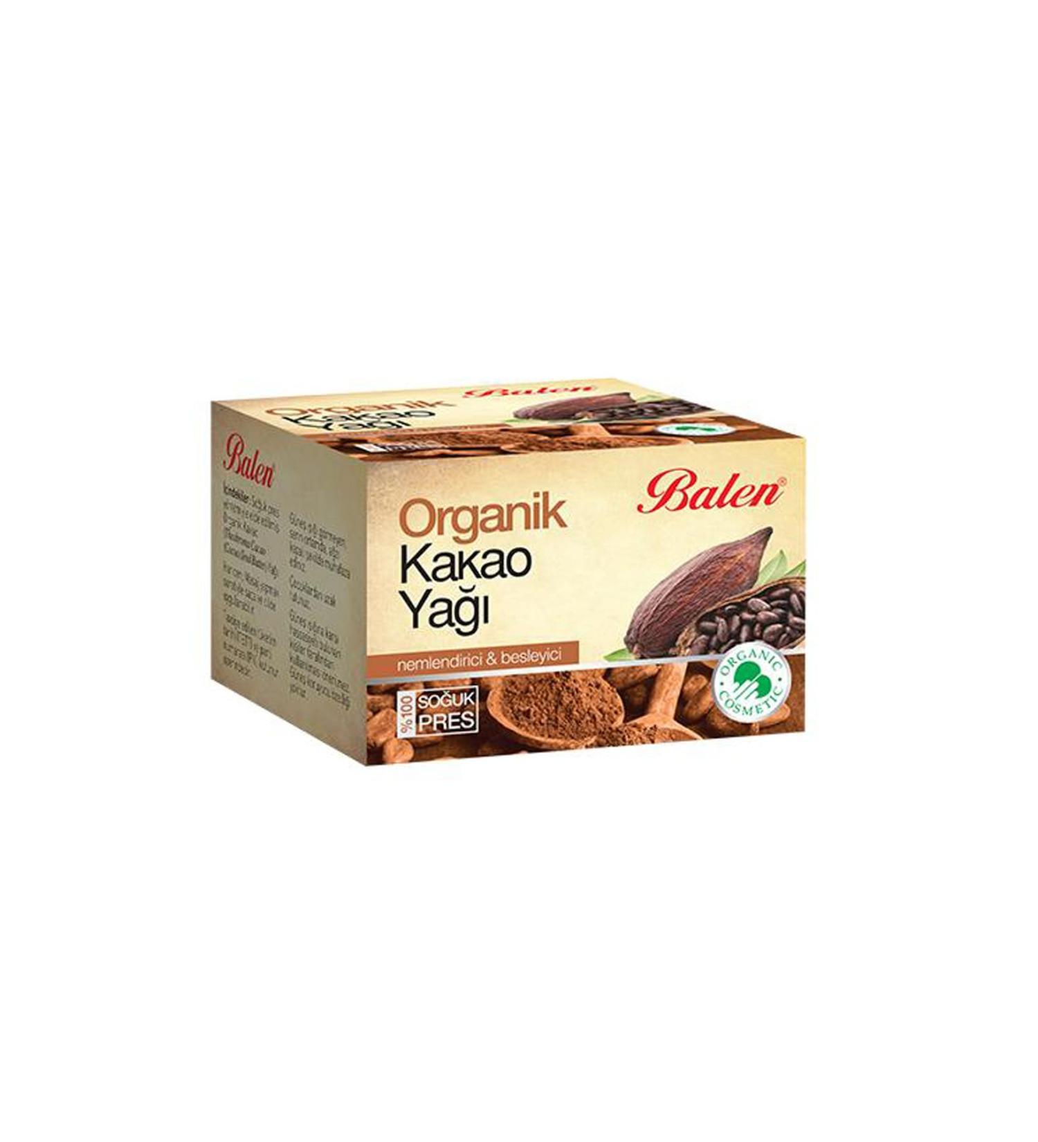 Balen Organic Cocoa Butter Natural Pure Cold Press 50 ml