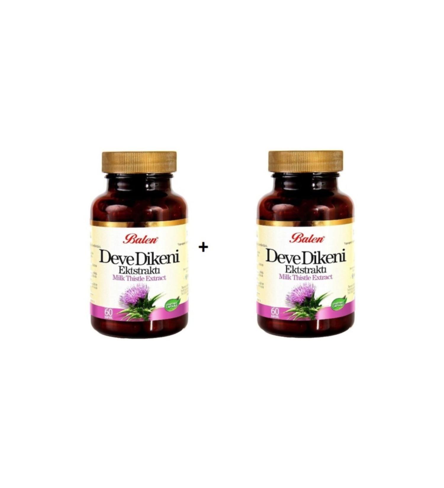 Balen 2 Boxes Milk Thistle Extract 300 Mg 60 Capsules