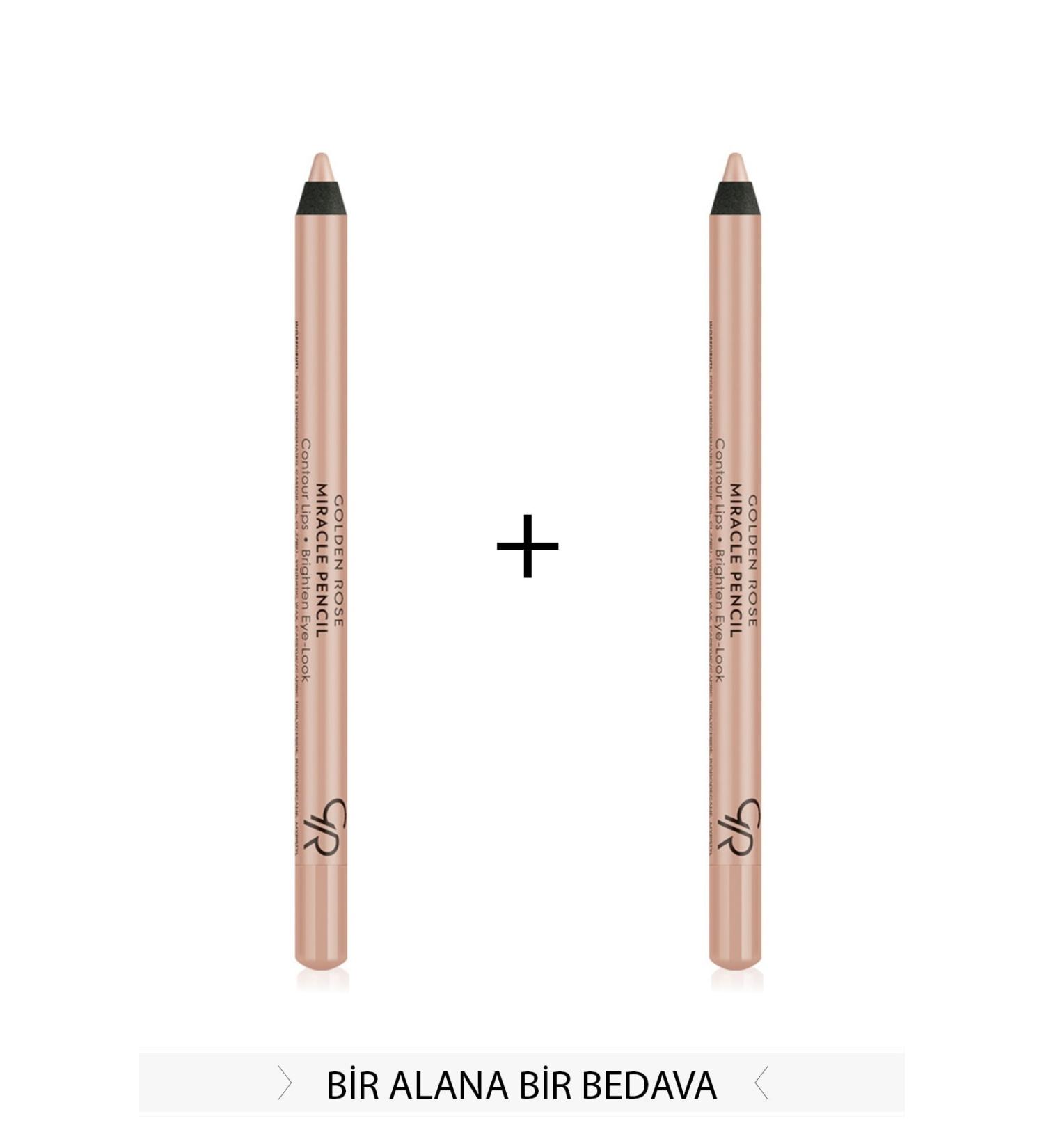 Golden Rose 2-Pack Eye & Lip Illuminating Pencil - Miracle Pencil Contour Lips Brighten Eye-Look KMIR