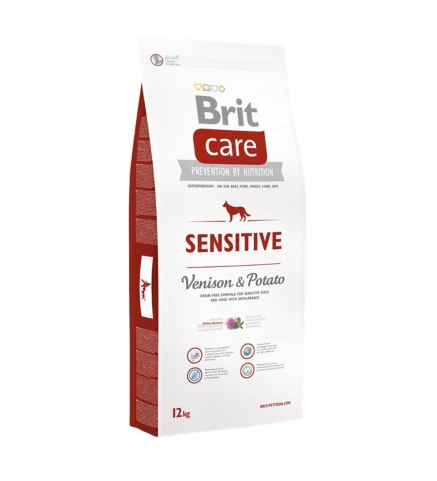 Brit Care Sensitive Venison Grain Free Adult Dog Food - 12 kg