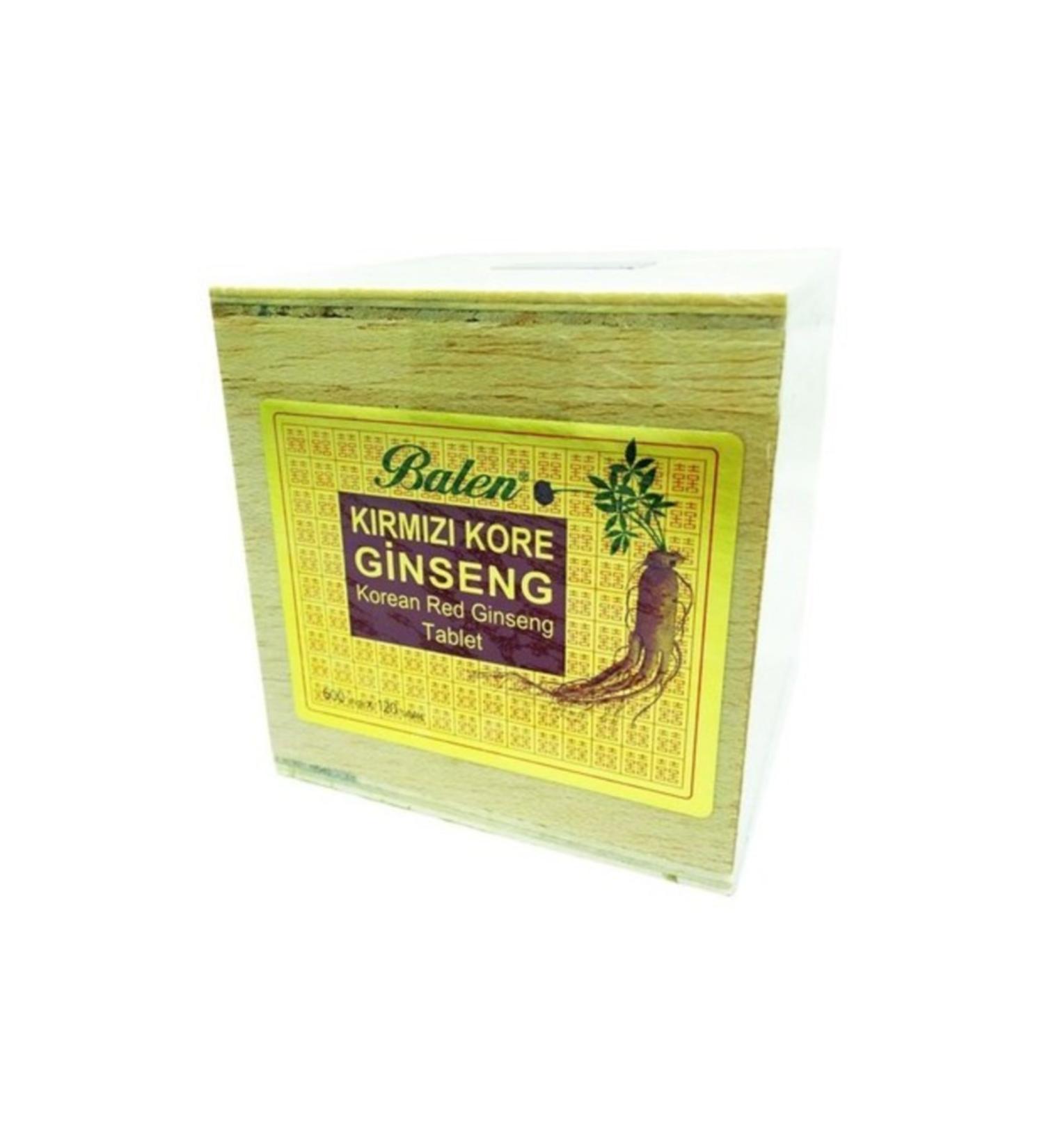 Balen Red Korean Ginseng Tablet (Wooden Box) 120 Tablets