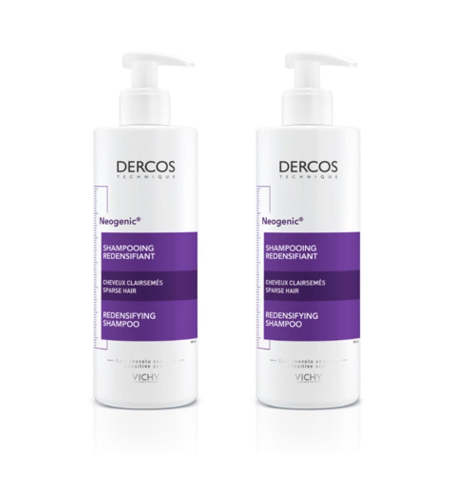 Vichy Dercos Neogenic Shampoo 400 ml x 2 Pieces