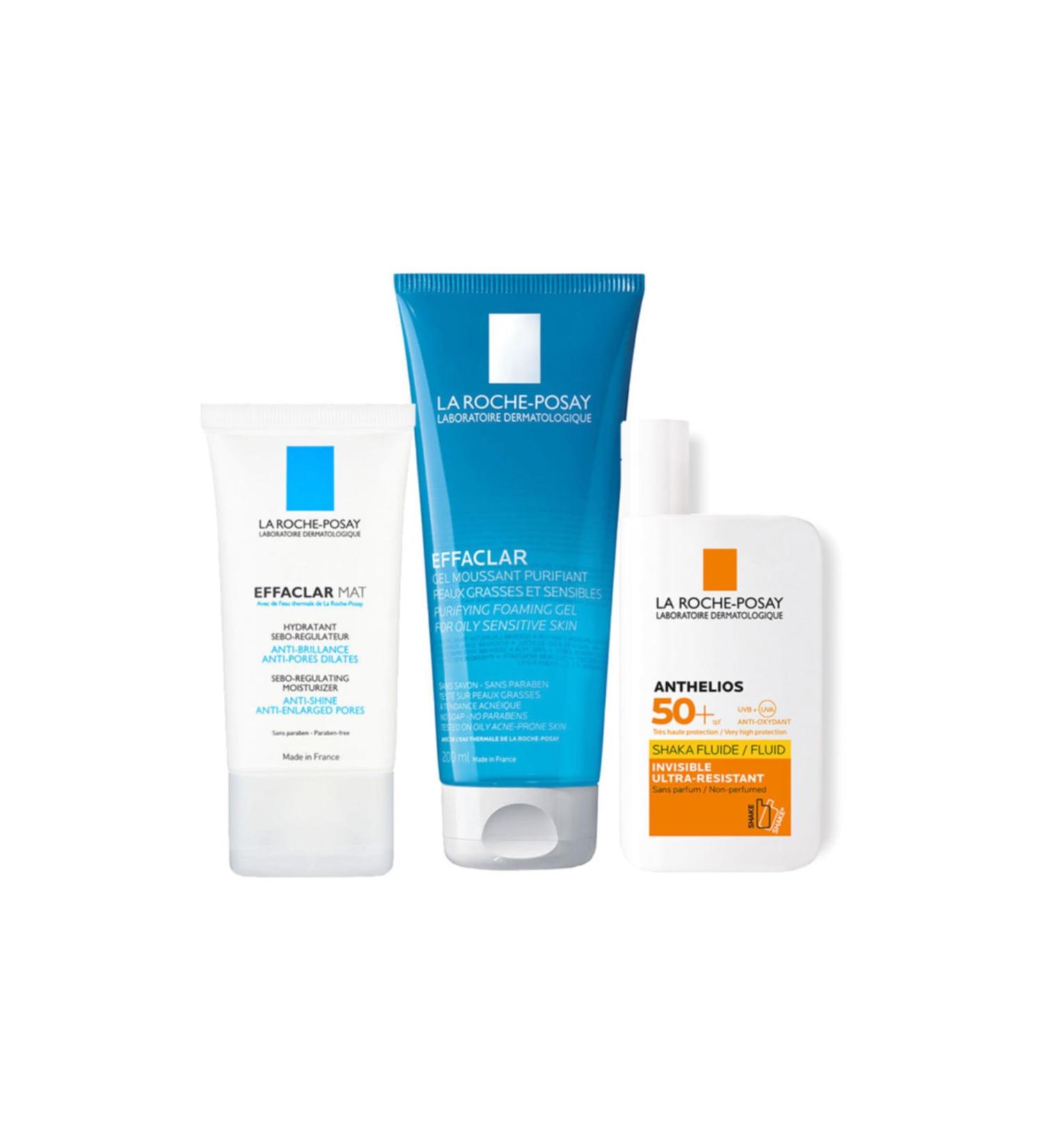 La Roche Posay Anti-Shine Set | Effaclar Matte + Effaclar Gel + Sunscreen Glb20200225009