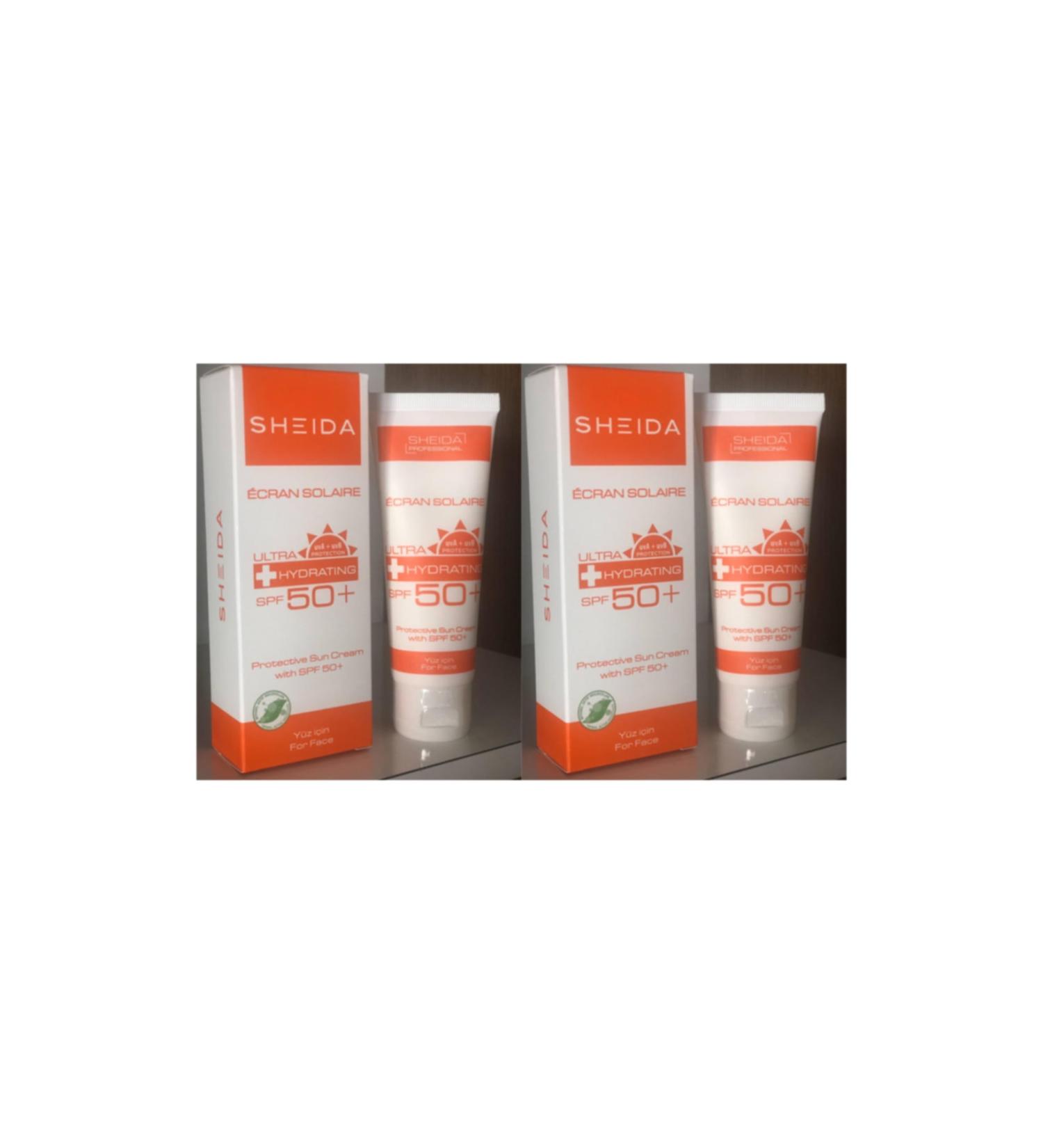 Sheida Ecran Solare Spf 50 - 75ml | 2 Piece Sunscreen Set