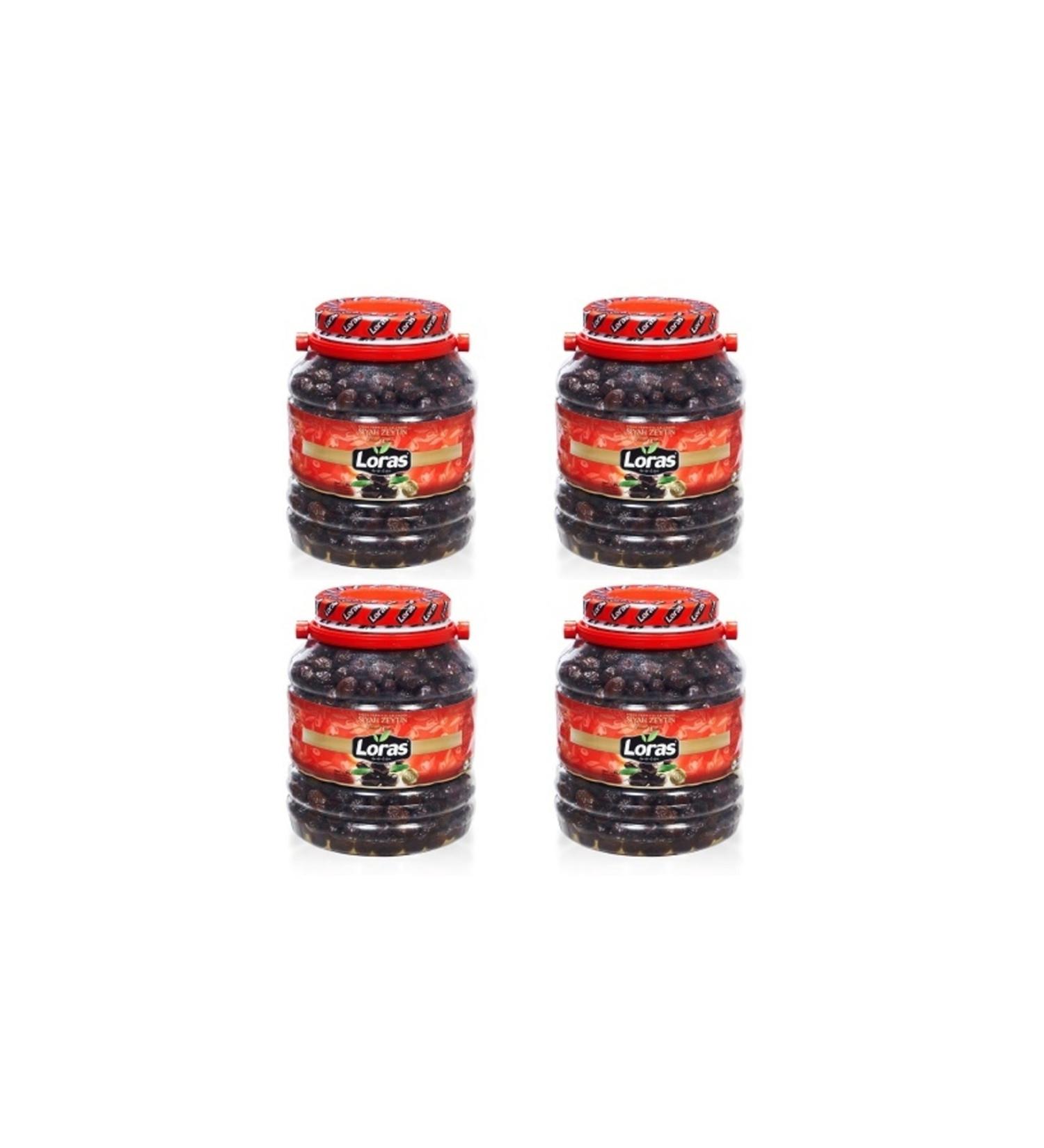 loras olive Loras Gemlik Black Olive Pet Special 2000 gr 4-pack (351-380)