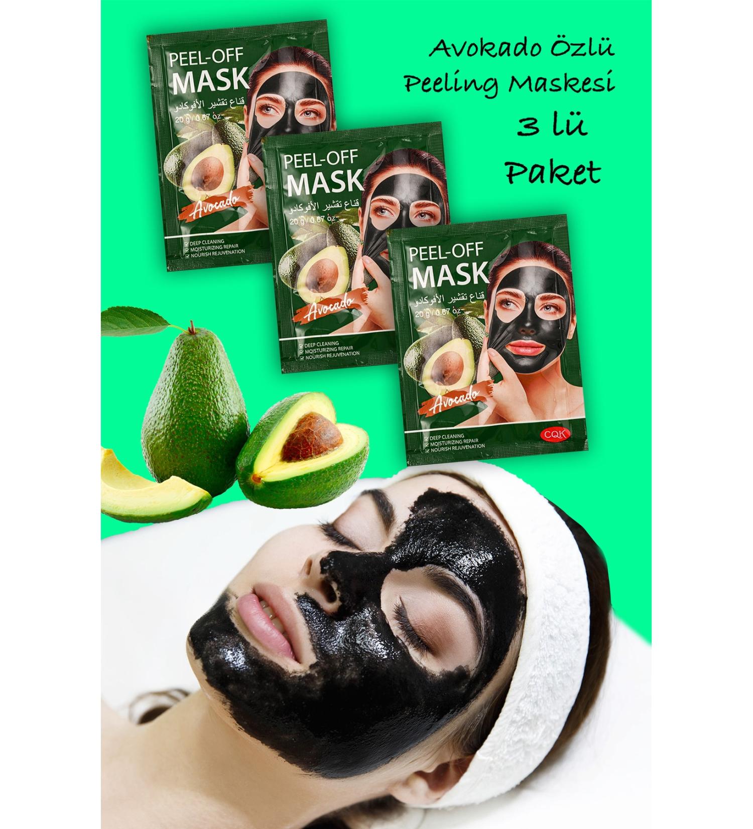 Xolo 3 Pieces Blackhead Mask Series 20 Gram Avocado Extract Cure Spreadable Face Mask XLM687