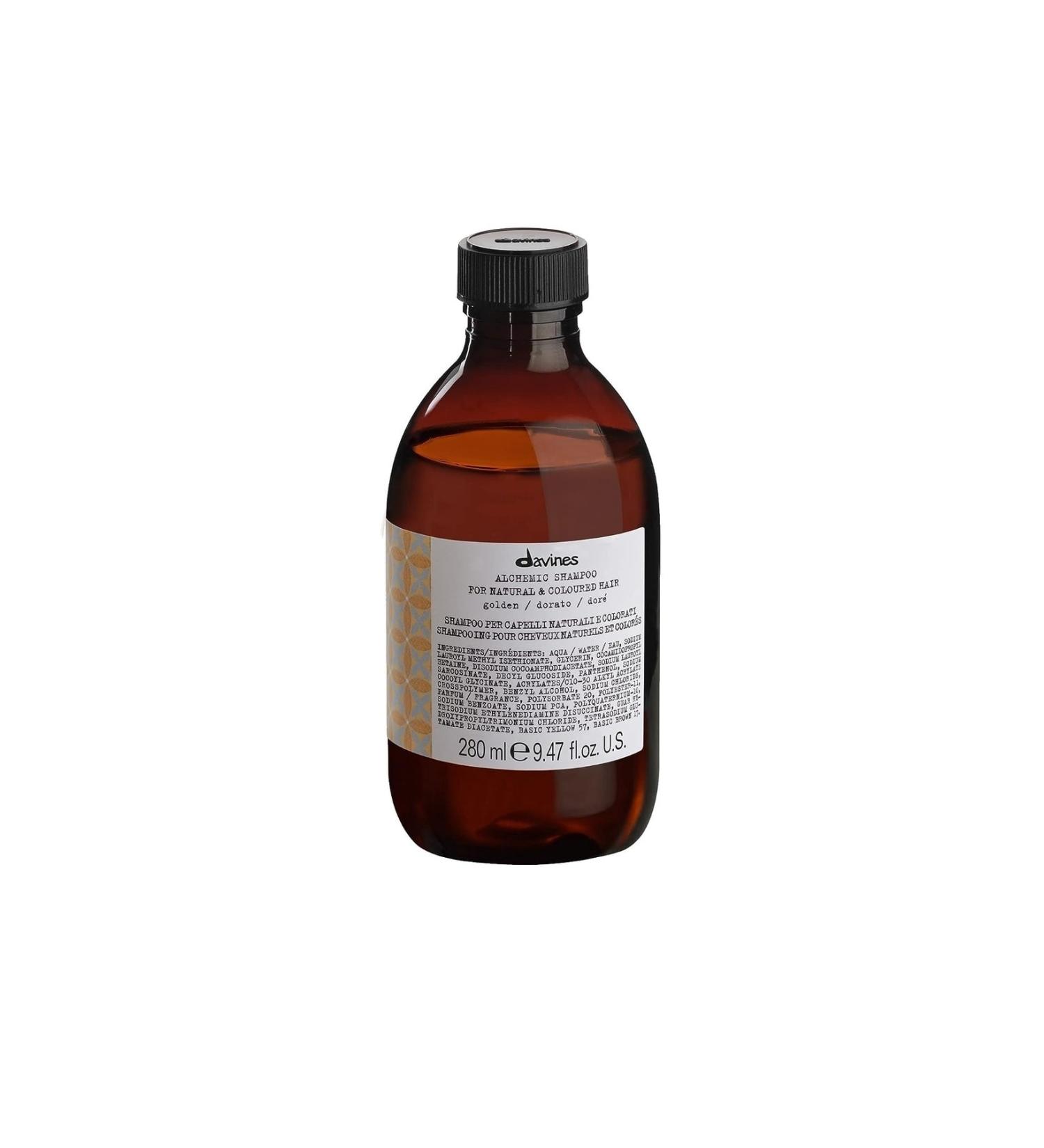 Davines Alchemic Golden Golden Color Protecting Shampoo 67218 9.47 fl.oz. US ECBeauty!W378
