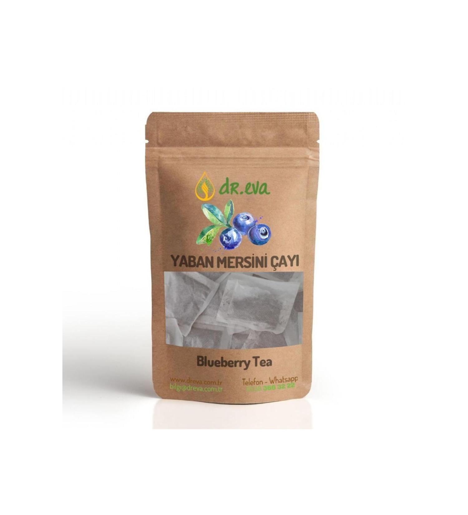 DR EVA Natural Blueberry Tea - 100 Strained Bags